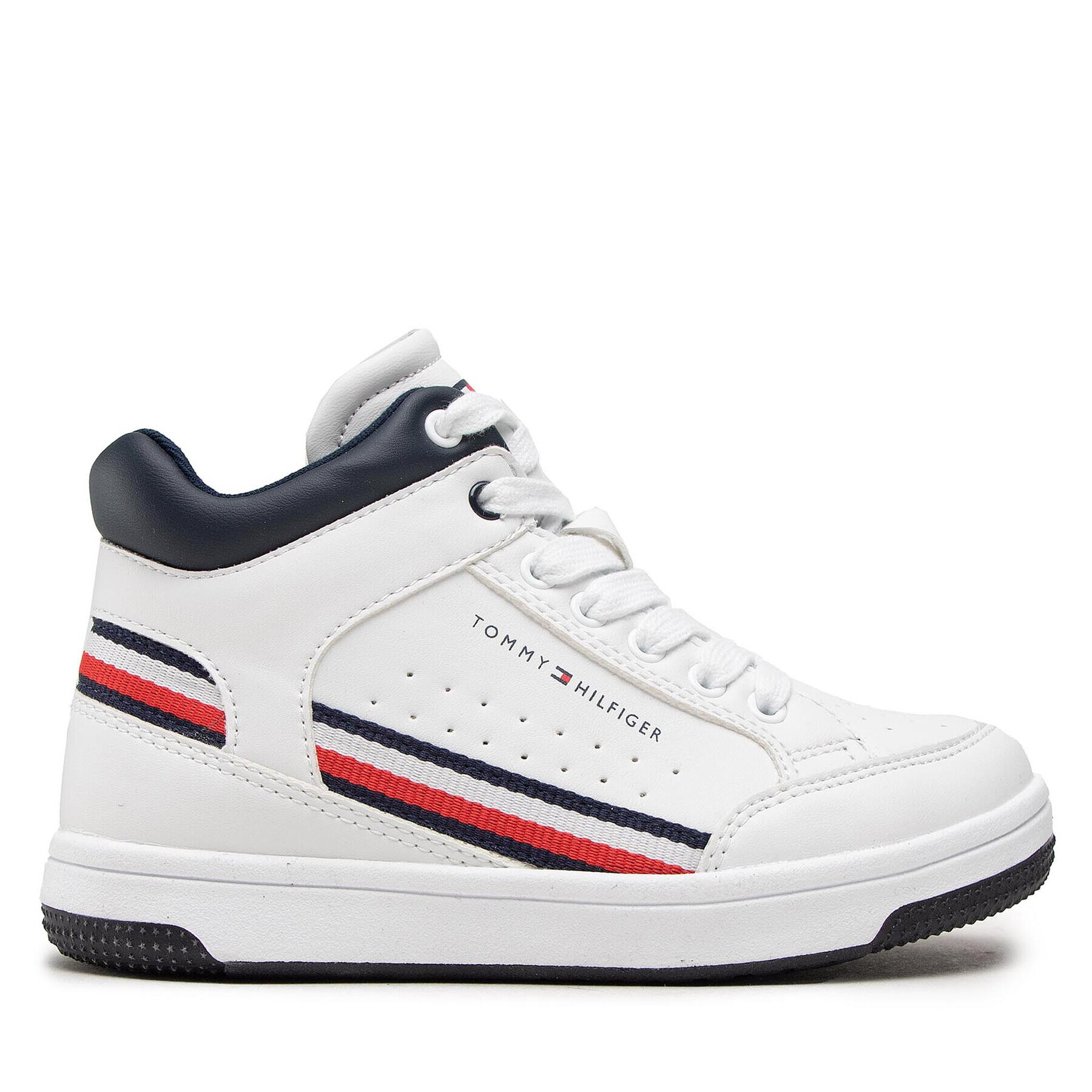 Tommy Hilfiger Superge High Top Lace-Up Sneaker T3B4-32051-0621 M Bela - Pepit.si