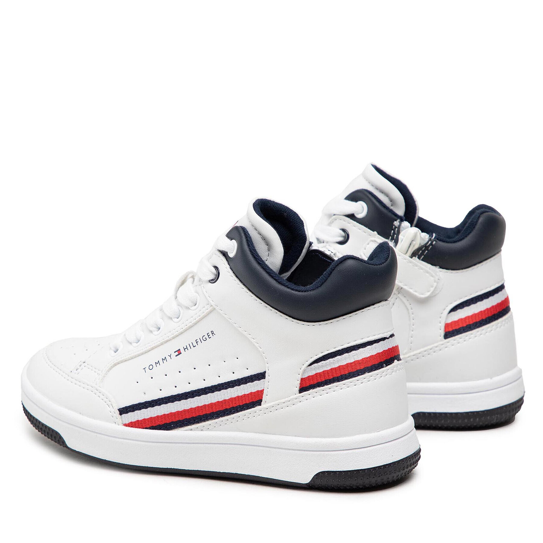 Tommy Hilfiger Superge High Top Lace-Up Sneaker T3B4-32051-0621 M Bela - Pepit.si