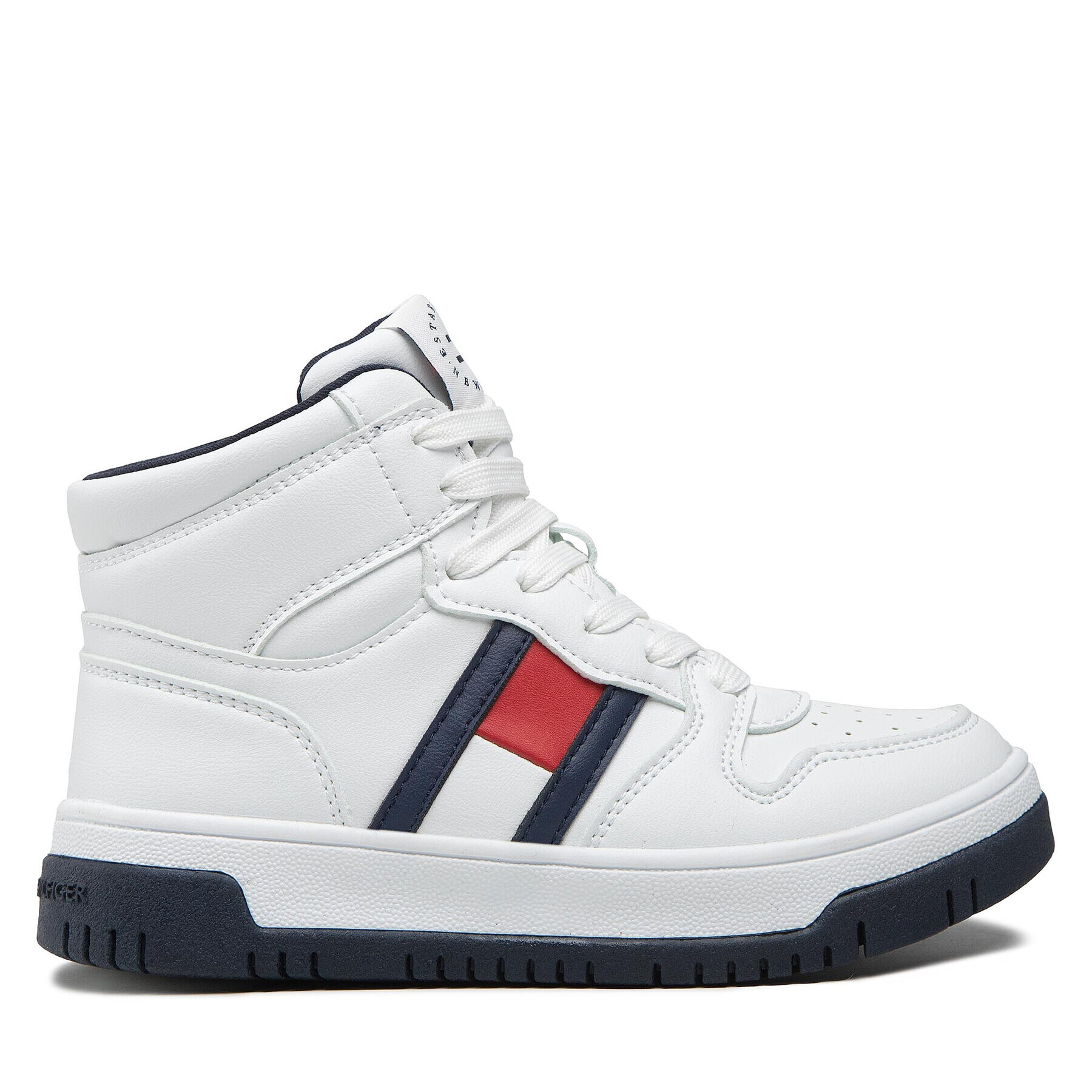 Tommy Hilfiger Superge High Top Lace-Up Sneaker T3B9-32485-1351 M Bela - Pepit.si