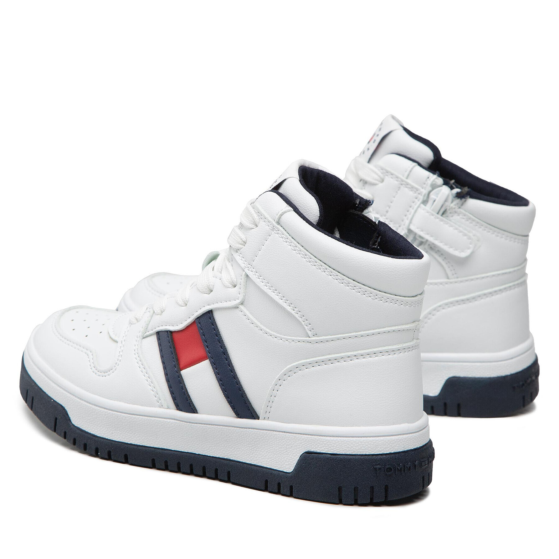 Tommy Hilfiger Superge High Top Lace-Up Sneaker T3B9-32485-1351 M Bela - Pepit.si