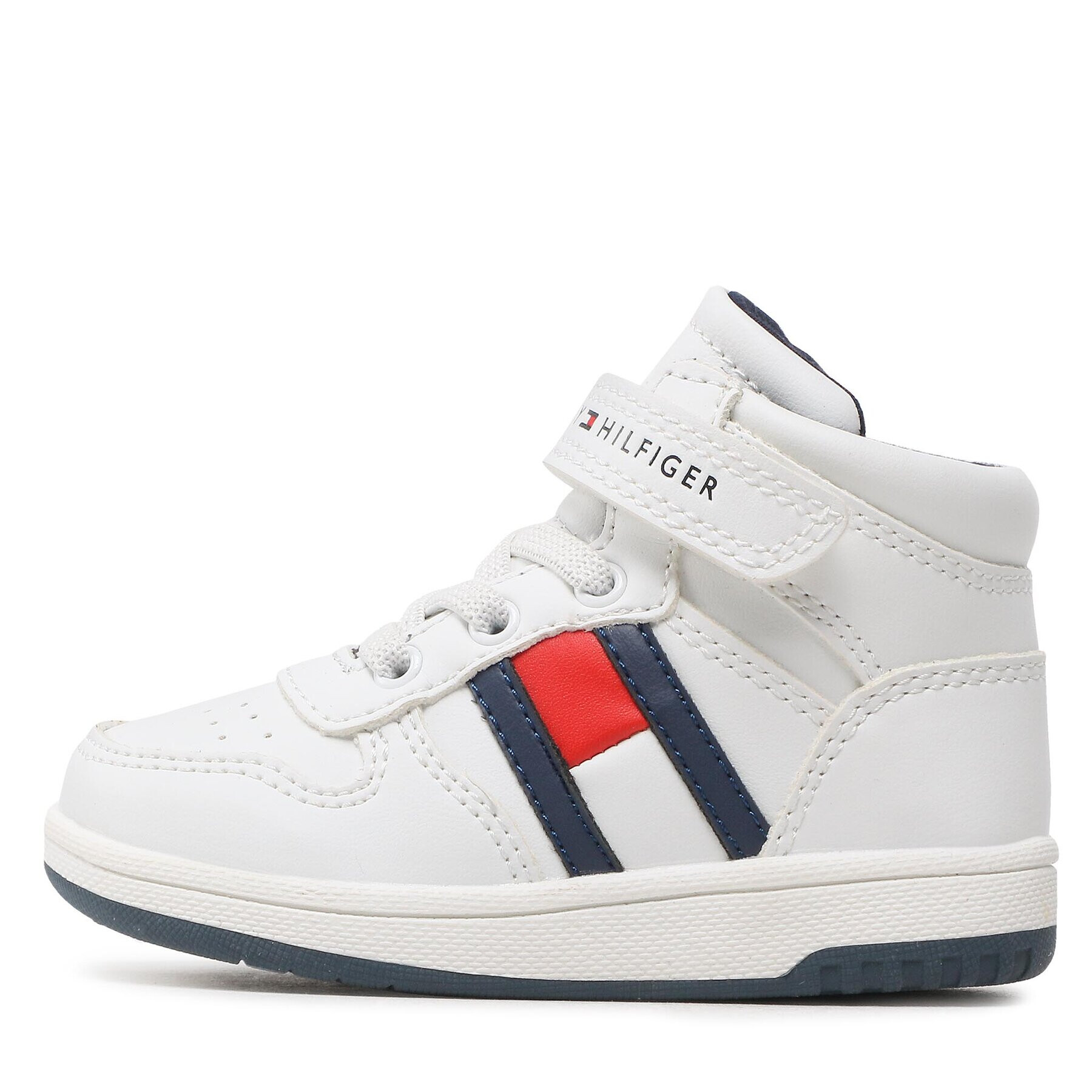 Tommy Hilfiger Superge High Top Lace-Up T3B9-32476-1351 M Bela - Pepit.si