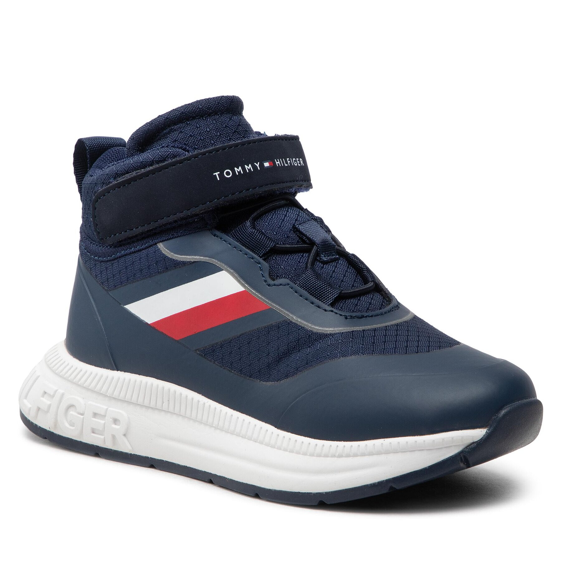 Tommy Hilfiger Superge High Top Lace Up T3B9-32507-1443 M Mornarsko modra - Pepit.si