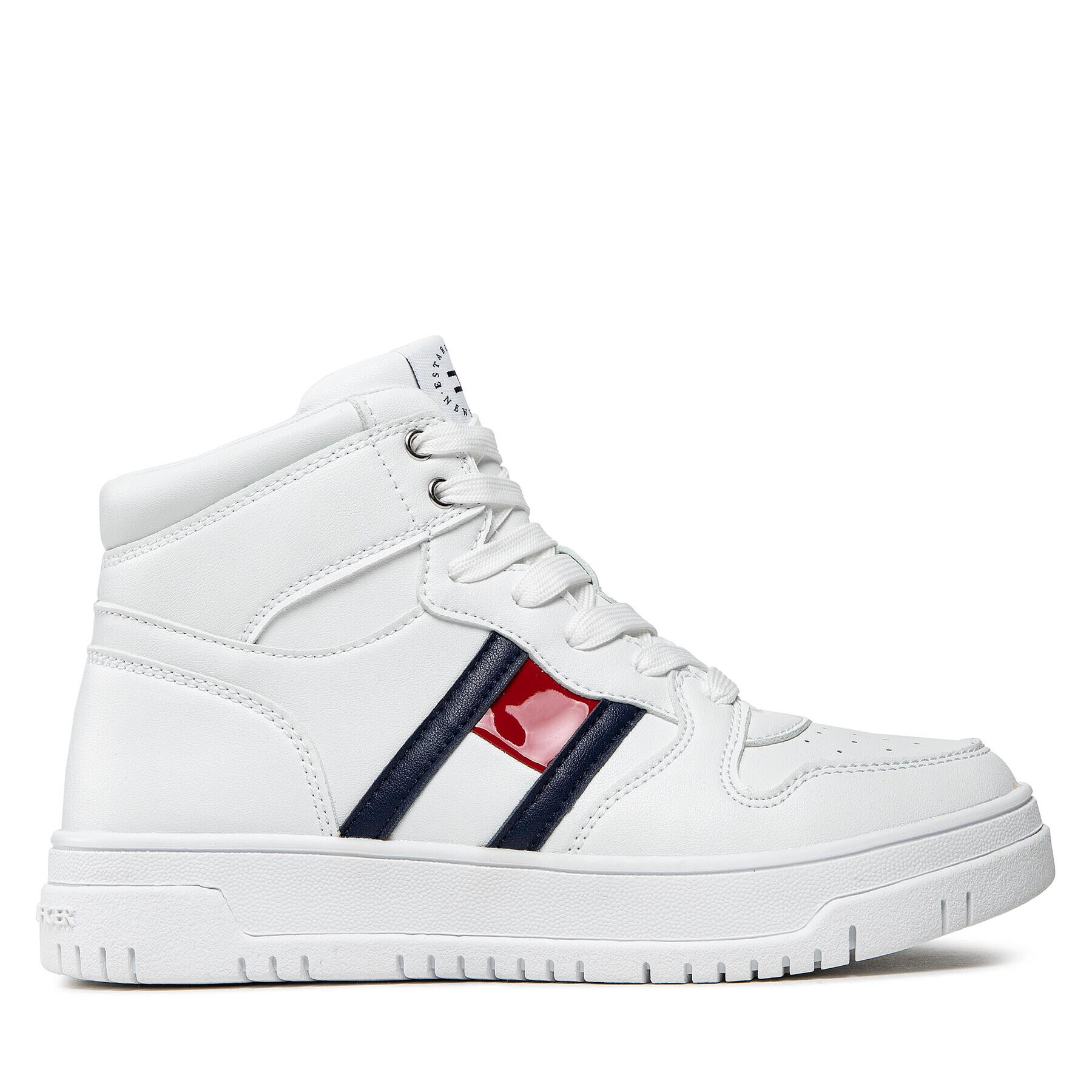 Tommy Hilfiger Superge HighTop Lace-Up Sneaker T3A9-32345-1351 S Bela - Pepit.si