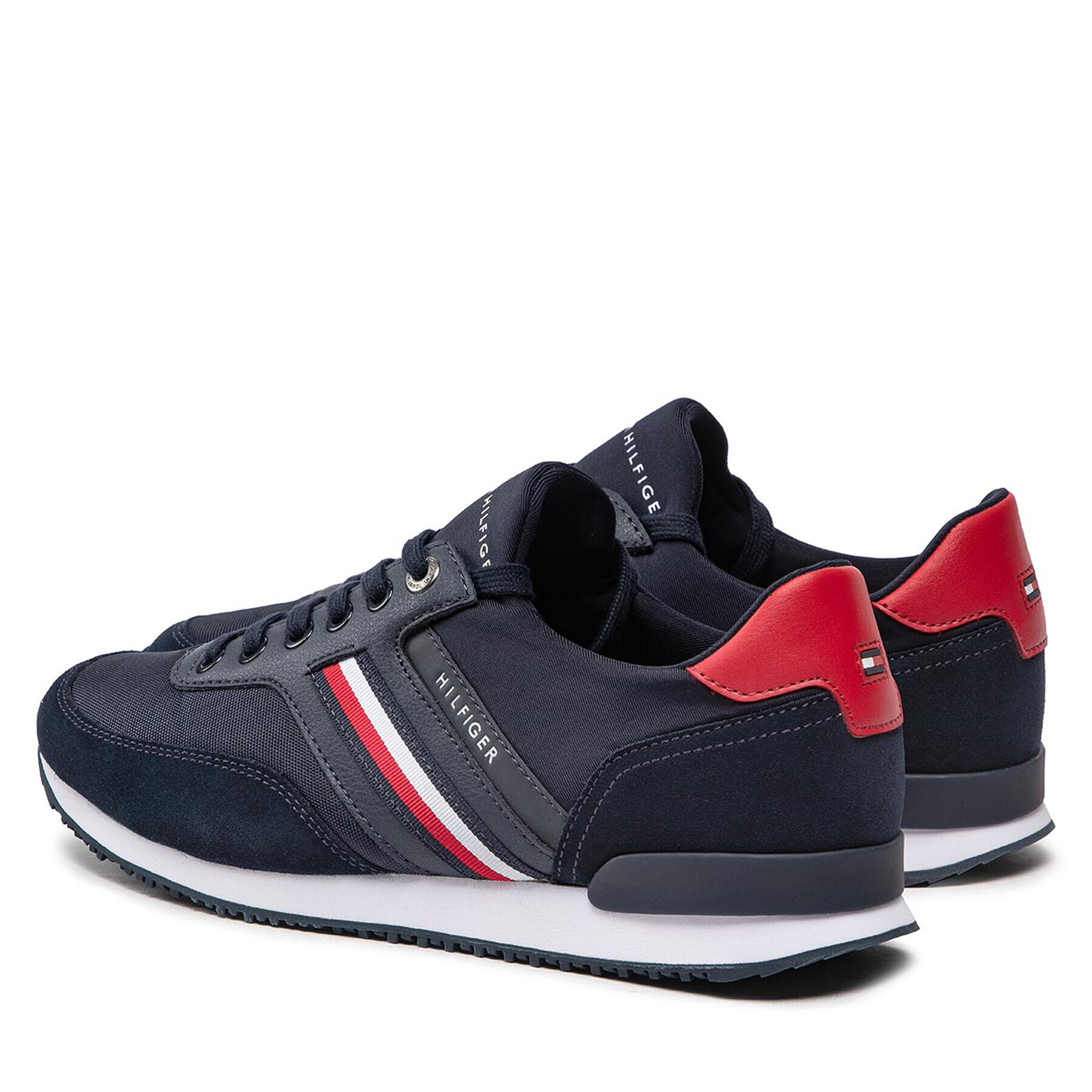 Tommy Hilfiger Superge Iconic Sock Runner Mix FM0FM04137 Mornarsko modra - Pepit.si