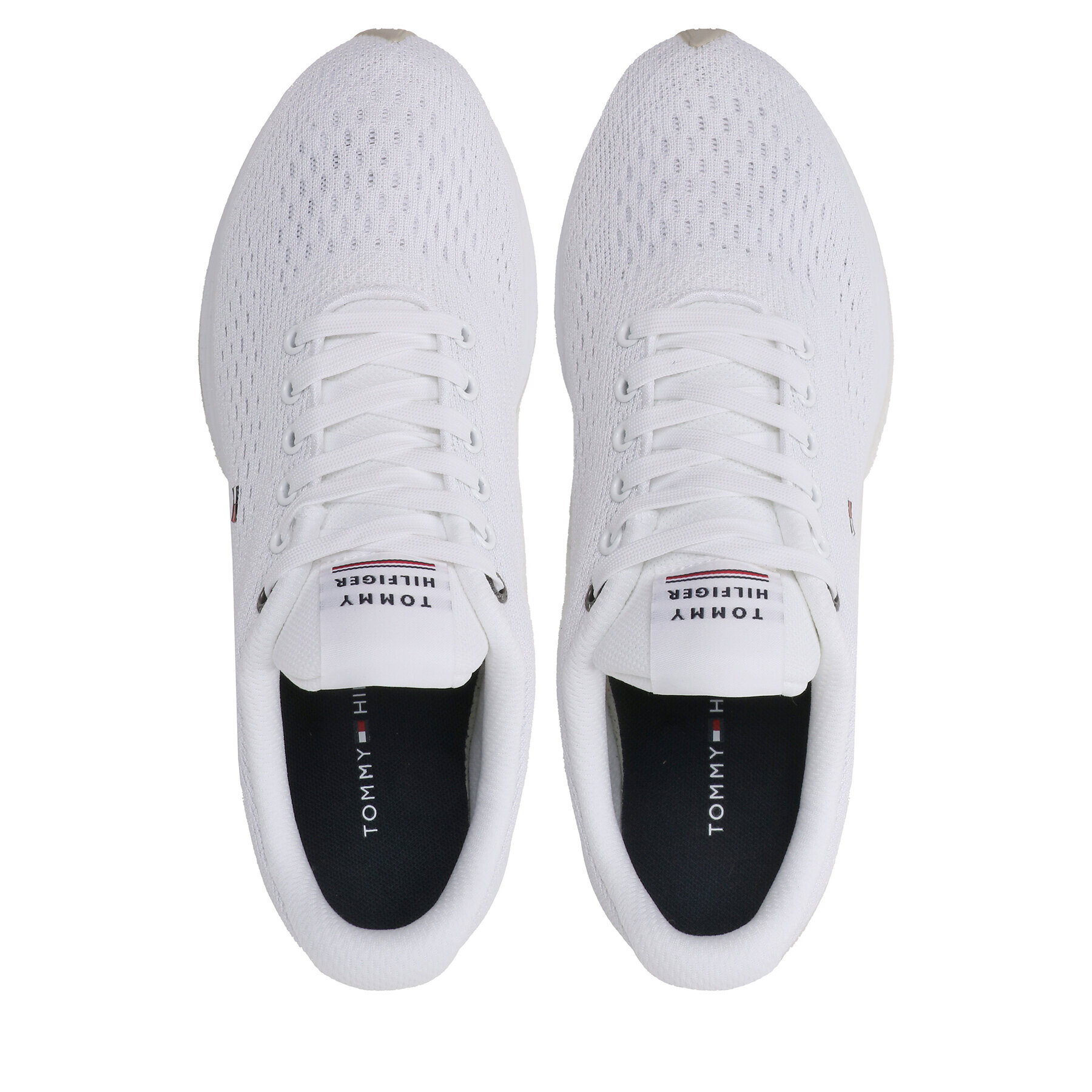 Tommy Hilfiger Superge Lightweight Runner Knit FM0FM04700 Bela - Pepit.si