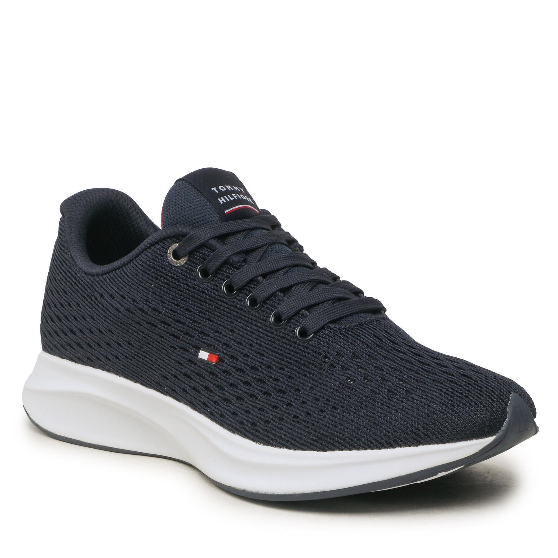 Tommy Hilfiger Superge Lightweight Runner Knit FM0FM04700 Mornarsko modra - Pepit.si