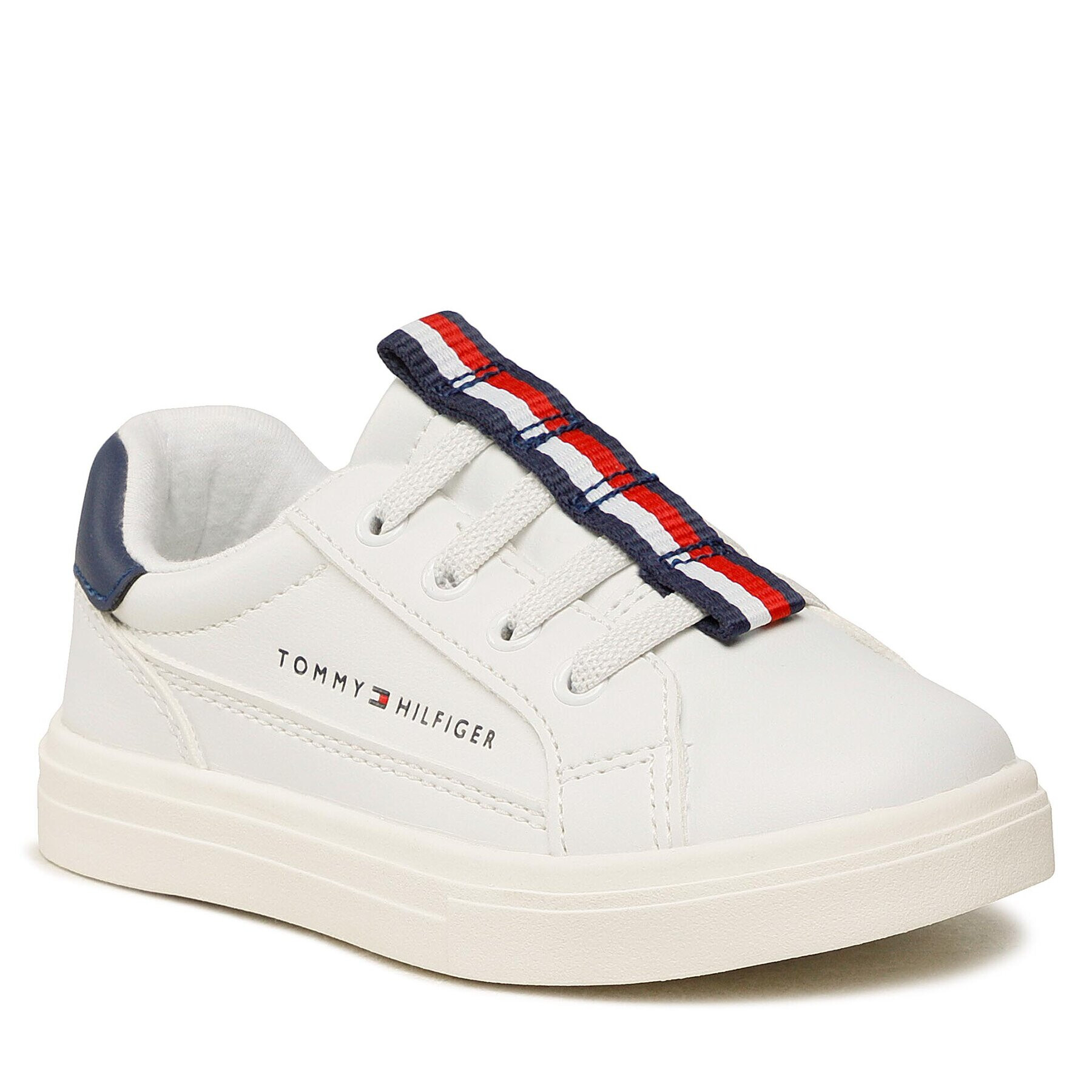 Tommy Hilfiger Superge Low Cut Lace-Up Sneaker T1B9-32844-1355 S Bela - Pepit.si