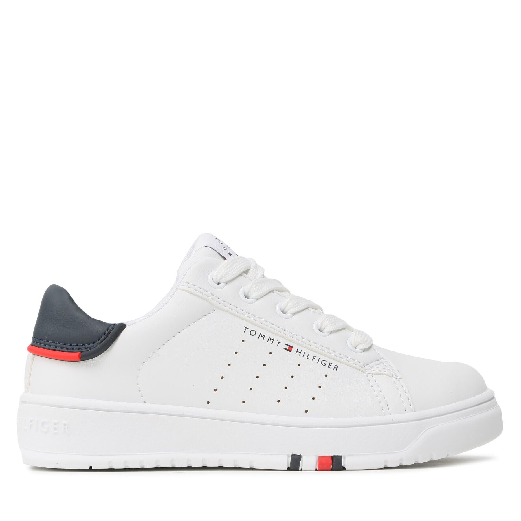 Tommy Hilfiger Superge Low Cut Lace-Up Sneaker T3B4-32222-1355 M Bela - Pepit.si