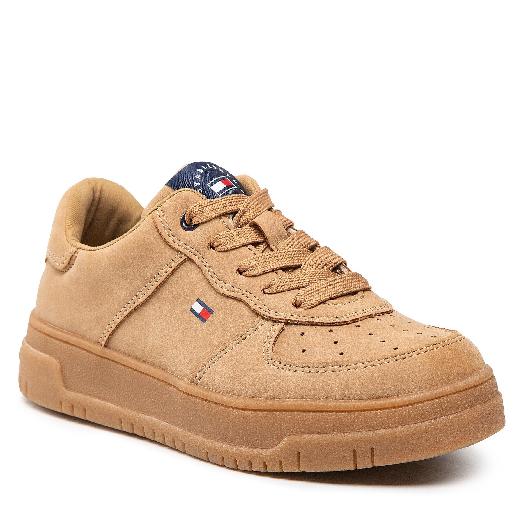 Tommy Hilfiger Superge Low Cut Lace-Up Sneaker T3B9-32478-1441 M Rjava - Pepit.si