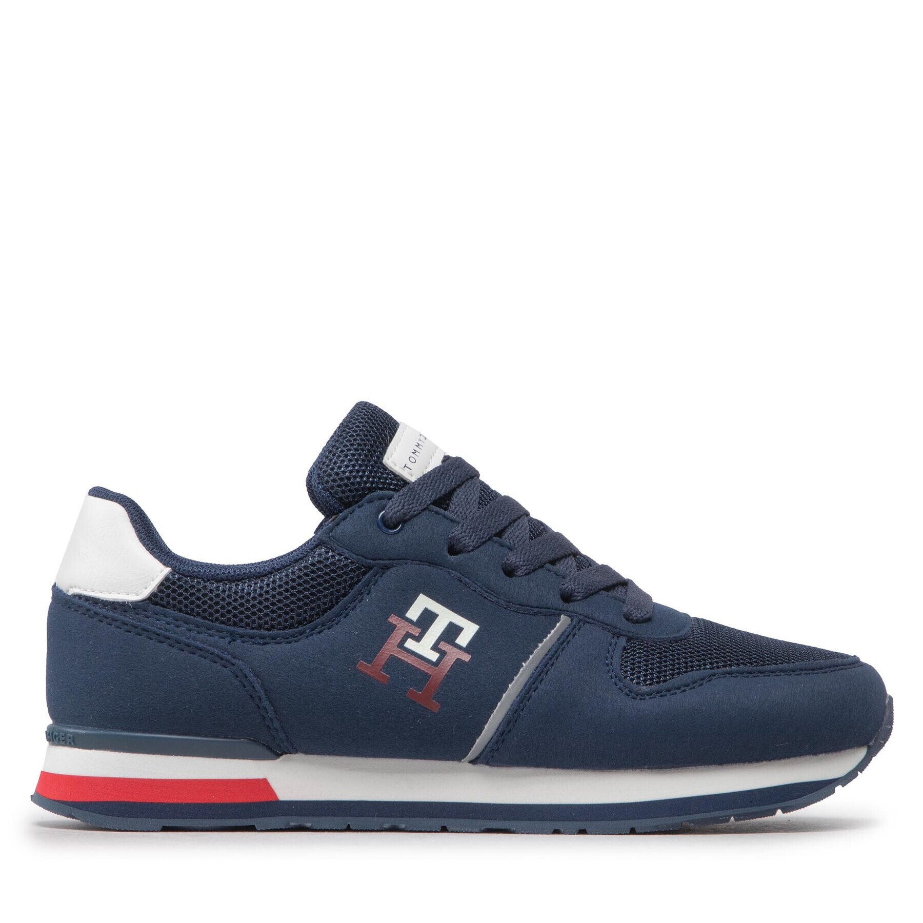 Tommy Hilfiger Superge Low Cut Lace-Up Sneaker T3B9-32492-1450 S Mornarsko modra - Pepit.si