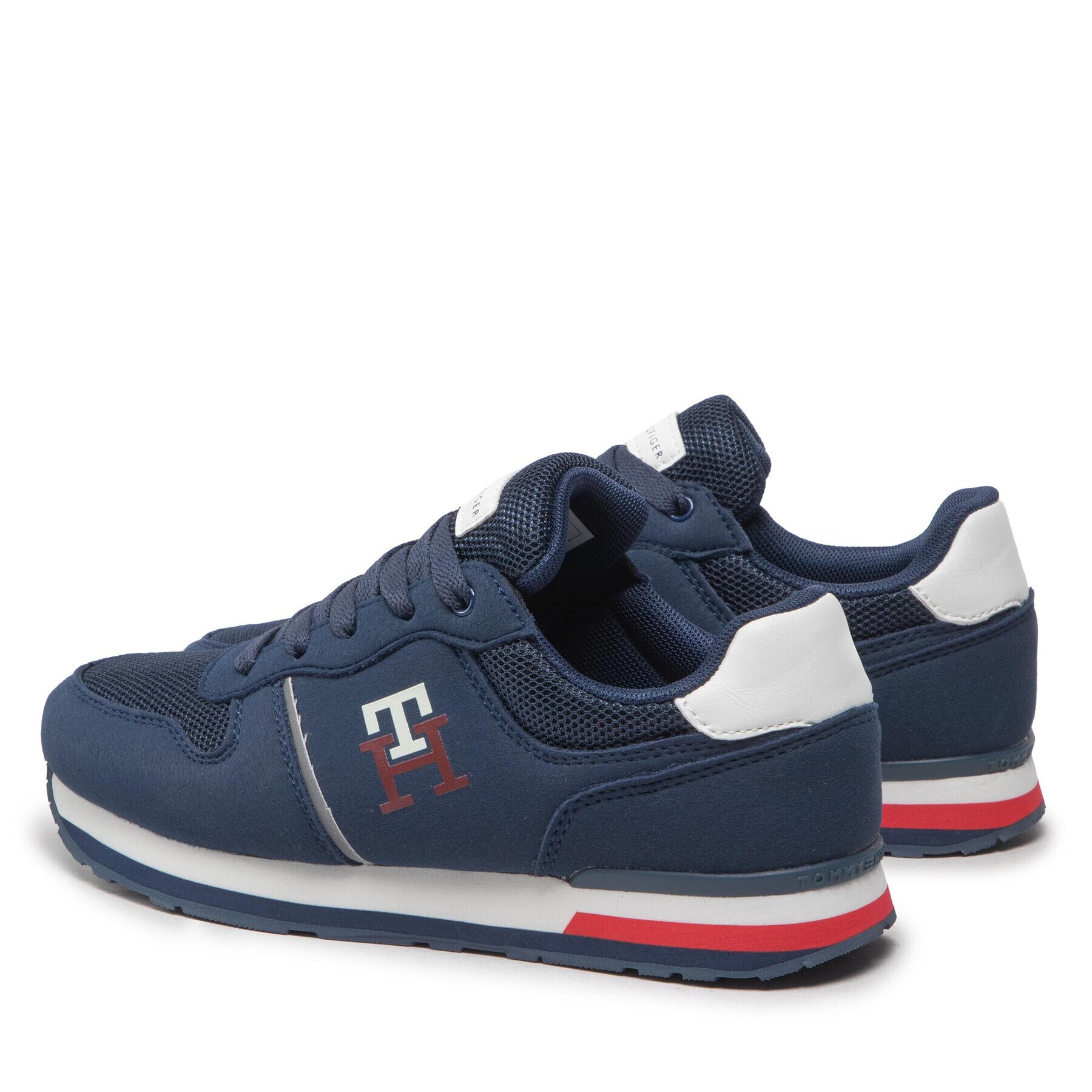 Tommy Hilfiger Superge Low Cut Lace-Up Sneaker T3B9-32492-1450 S Mornarsko modra - Pepit.si