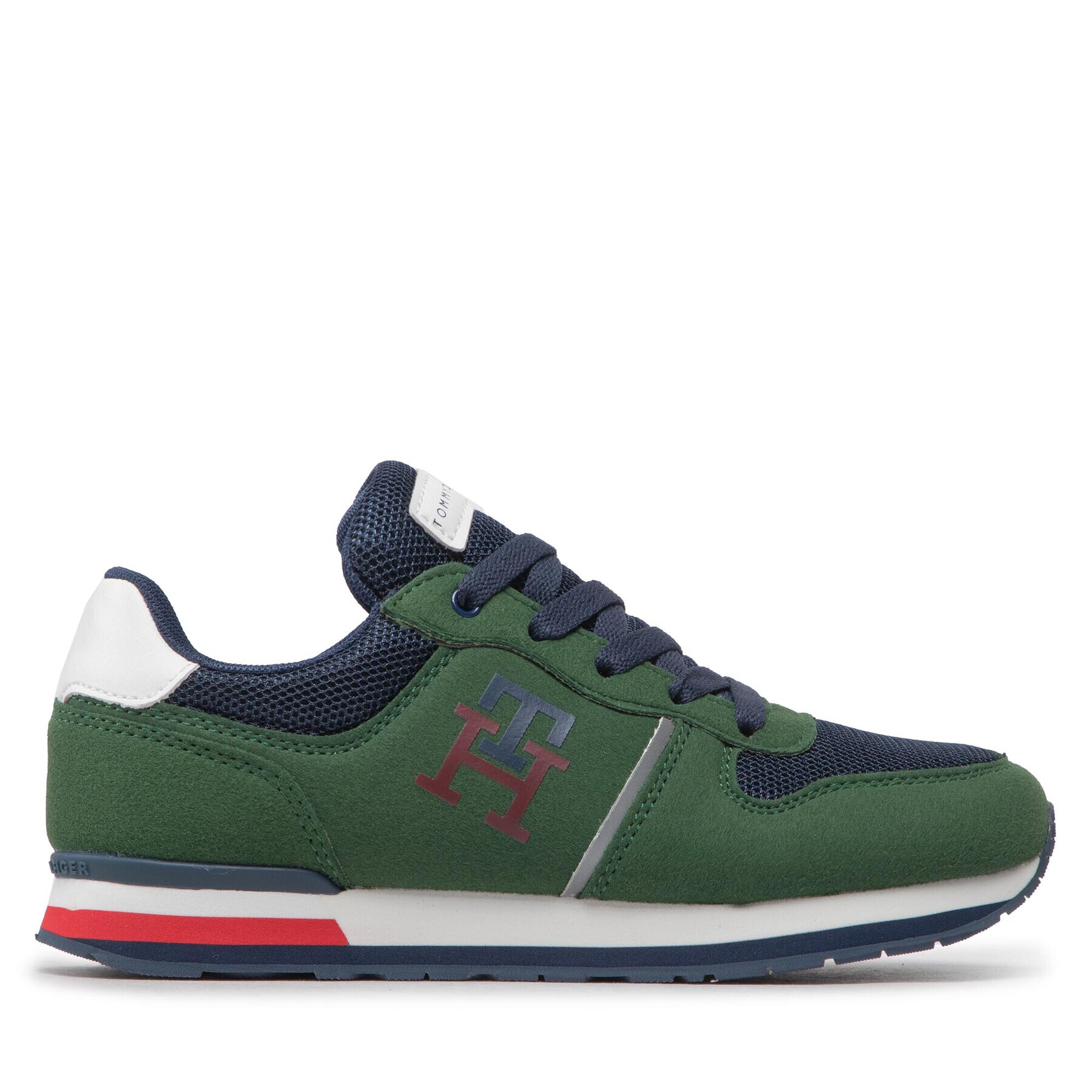 Tommy Hilfiger Superge Low Cut Lace-Up Sneaker T3B9-32492-1450 S Zelena - Pepit.si