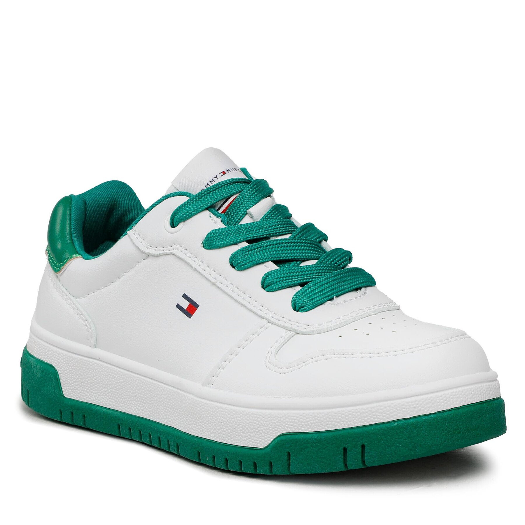 Tommy Hilfiger Superge Low Cut Lace-Up Sneaker T3X9-32871-1355 M Bela - Pepit.si