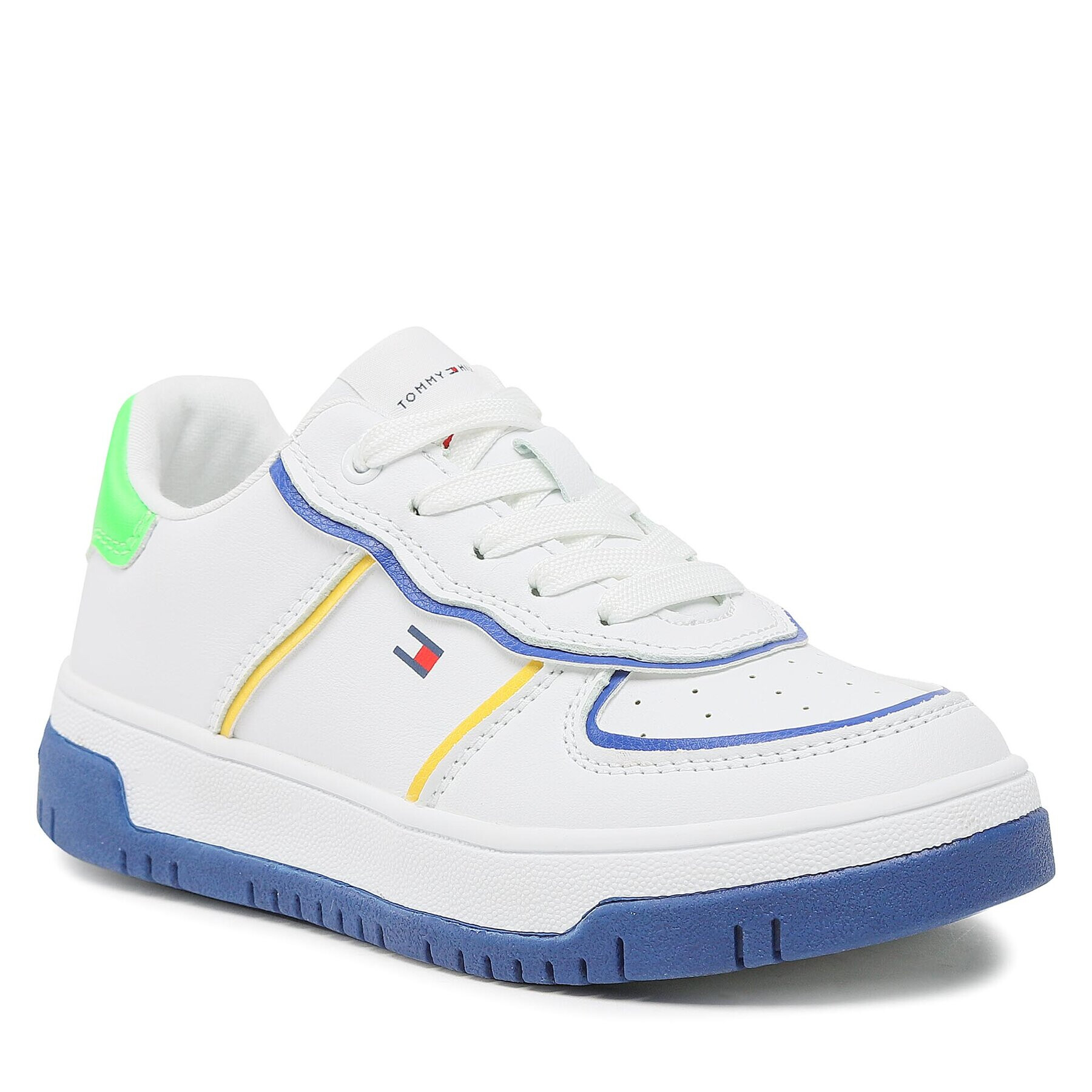 Tommy Hilfiger Superge Low Cut Lace-Up Sneaker T3X9-32873-1355 M Bela - Pepit.si