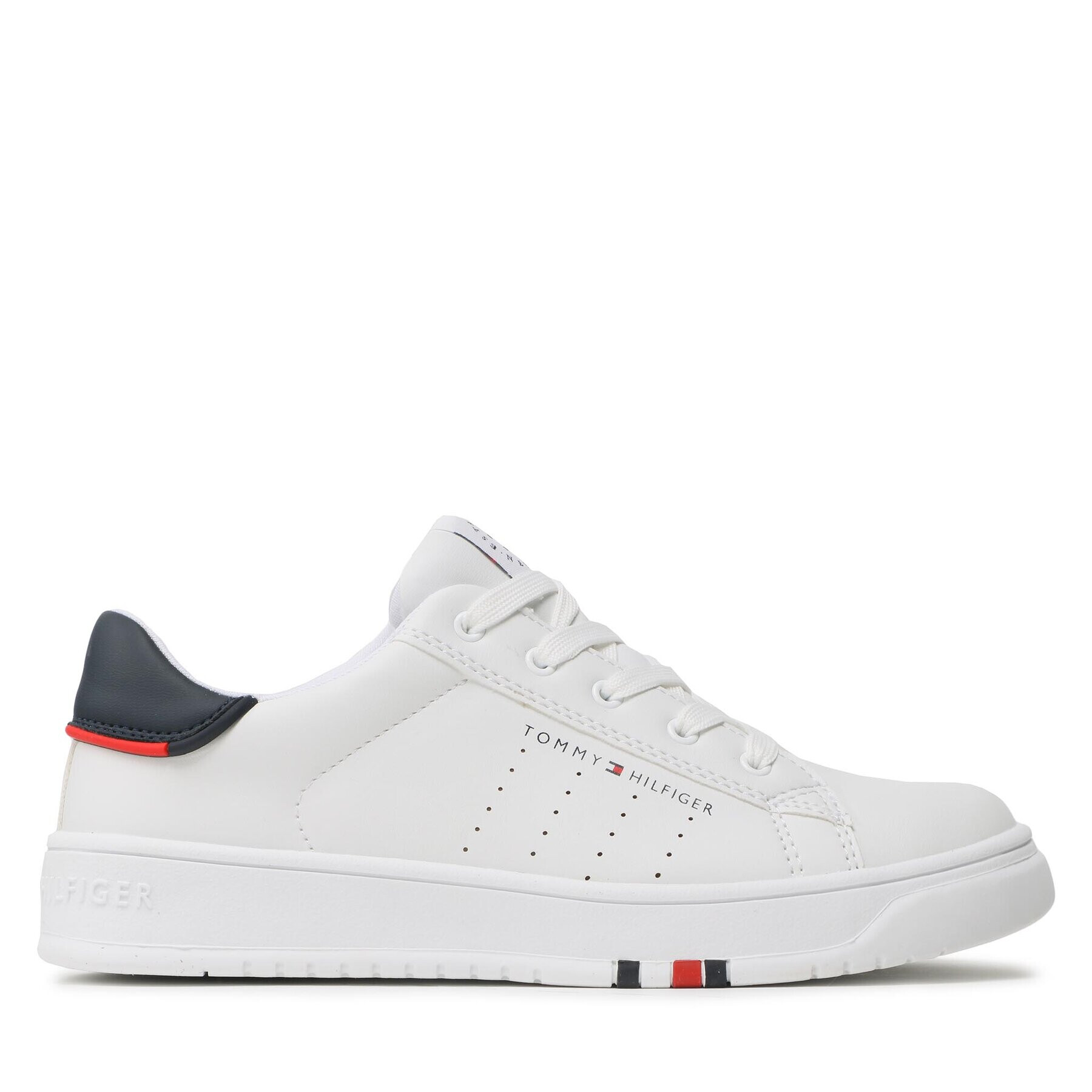 Tommy Hilfiger Superge Low Cut Lace-Up T3B4-32222-1355 S Bela - Pepit.si