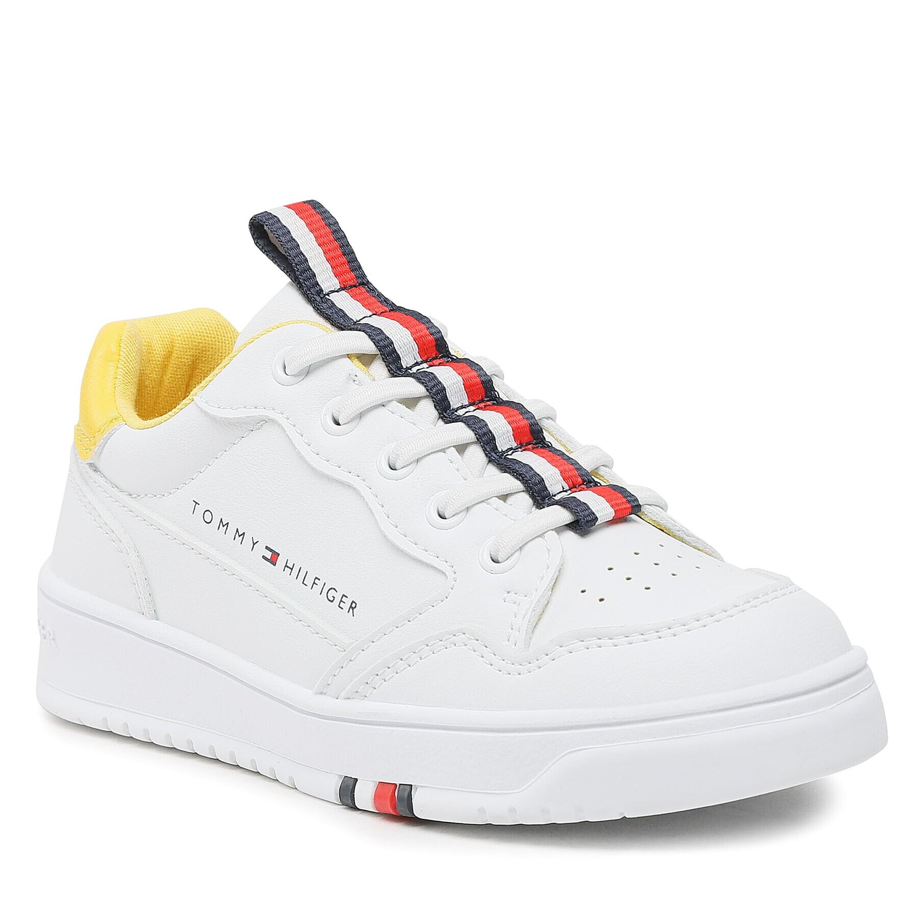 Tommy Hilfiger Superge Low Cut Lace-Up T3X9-32853-1355 M Bela - Pepit.si