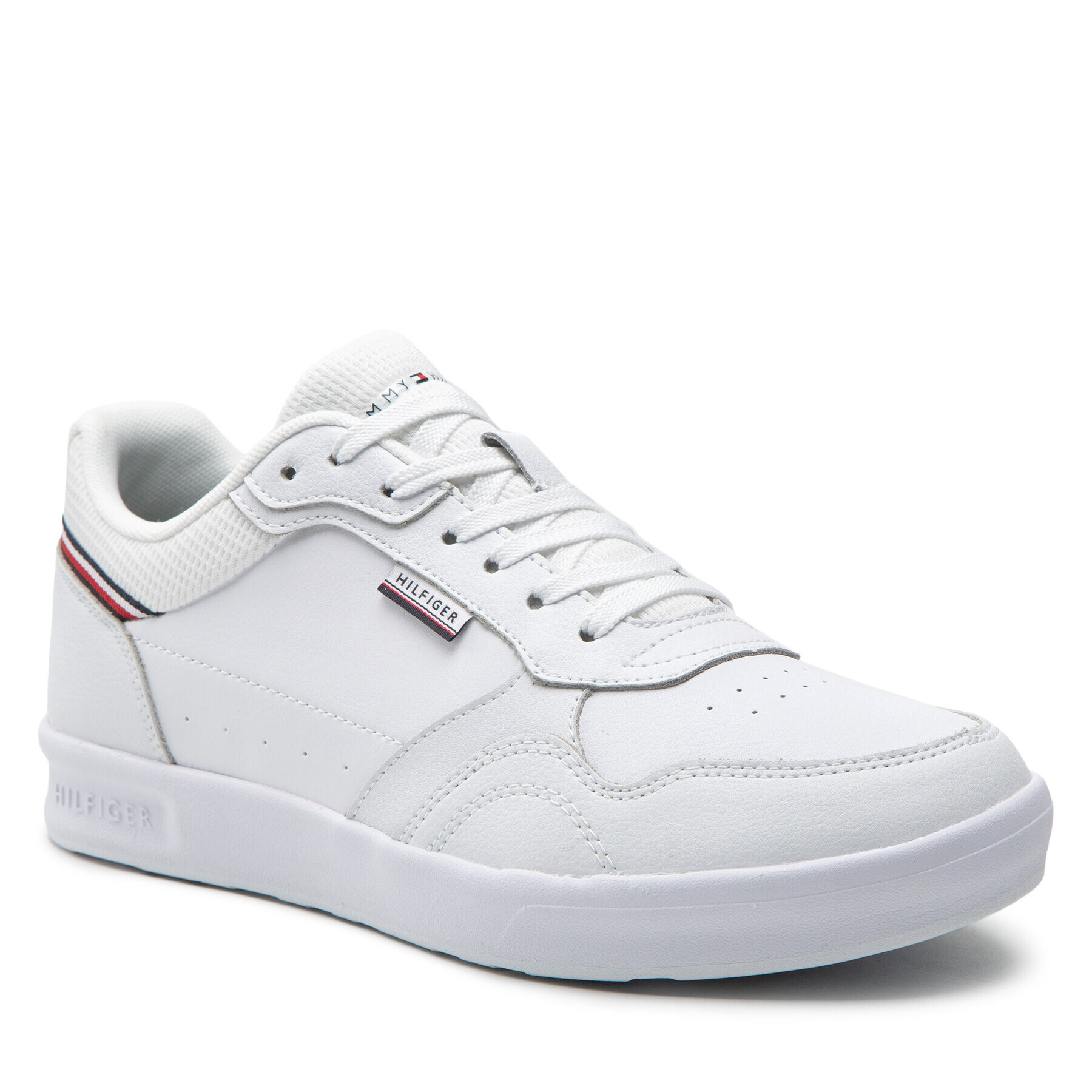 Tommy Hilfiger Superge Modern Cup Lighweight Leather FM0FM04141 Bela - Pepit.si