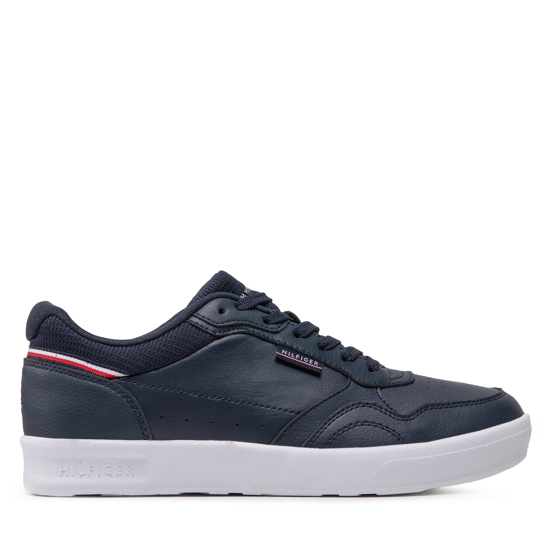 Tommy Hilfiger Superge Modern Cup Lighweight Leather FM0FM04141 Mornarsko modra - Pepit.si