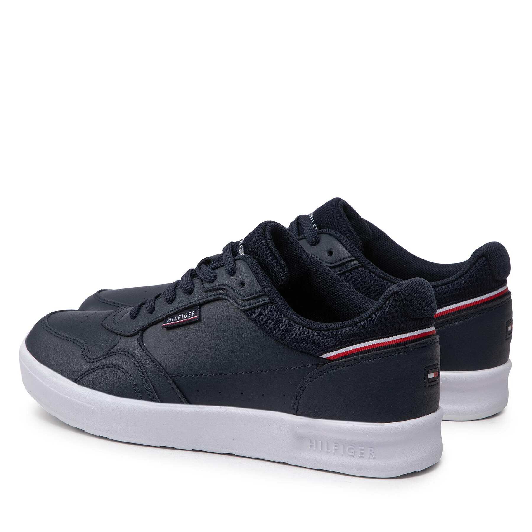 Tommy Hilfiger Superge Modern Cup Lighweight Leather FM0FM04141 Mornarsko modra - Pepit.si