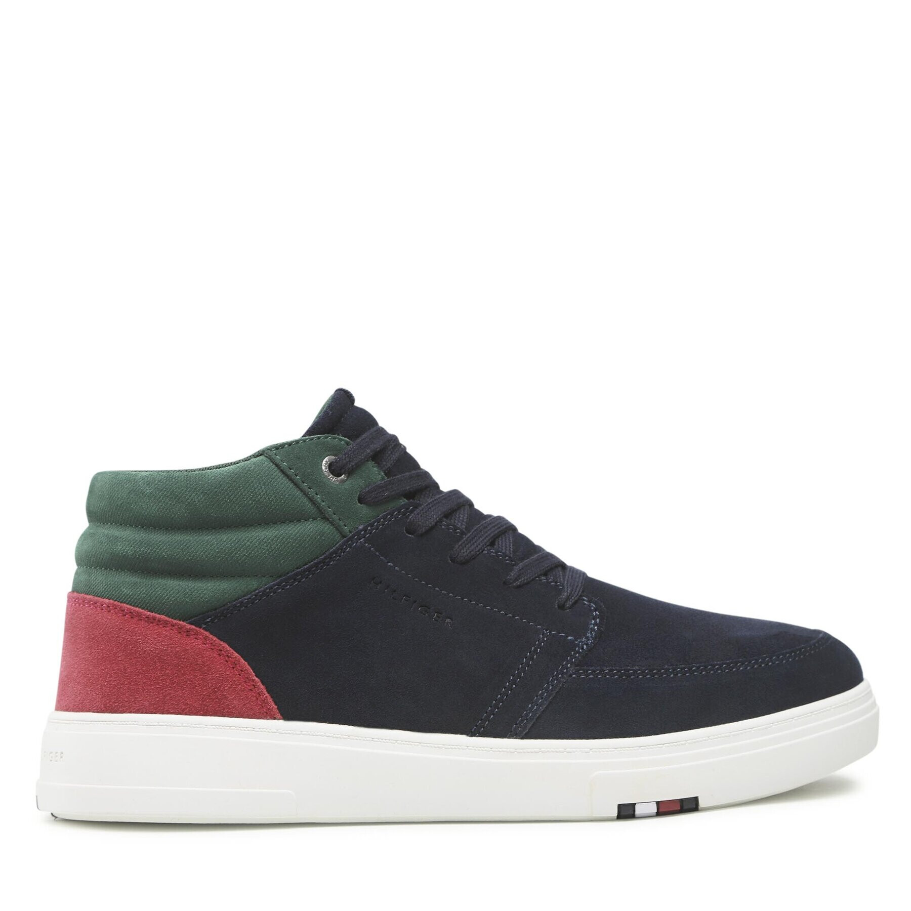 Tommy Hilfiger Superge Modern Cupsole Chukka Suede FM0FM04293 Mornarsko modra - Pepit.si