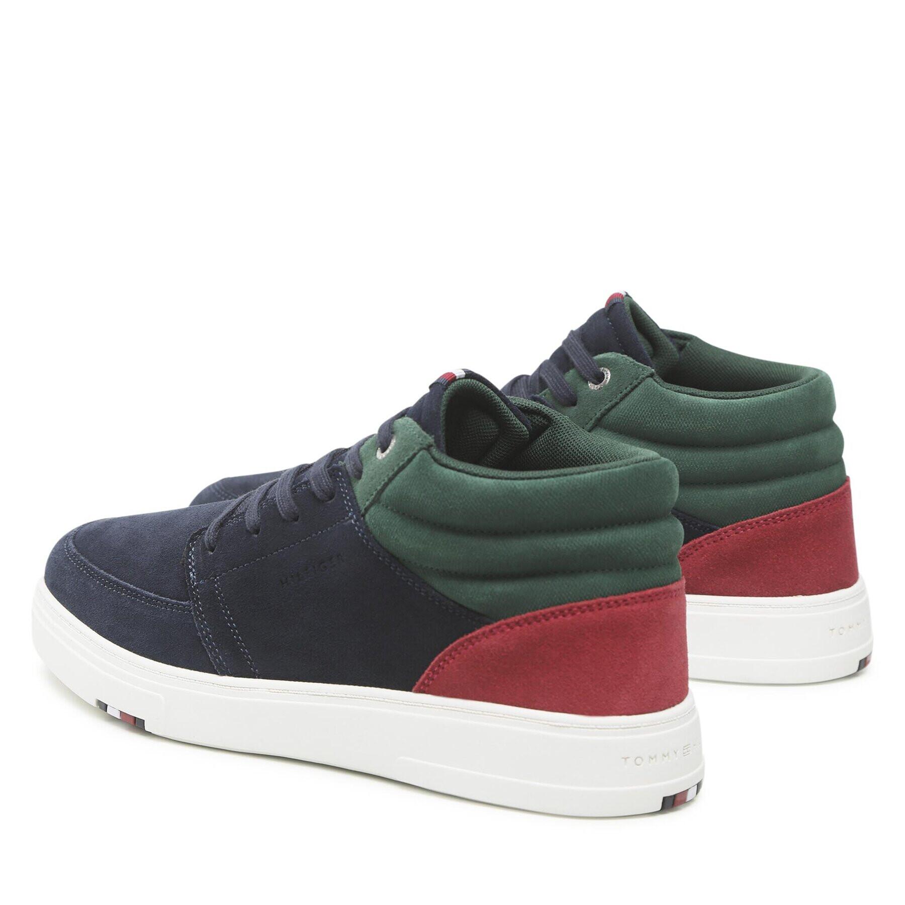 Tommy Hilfiger Superge Modern Cupsole Chukka Suede FM0FM04293 Mornarsko modra - Pepit.si