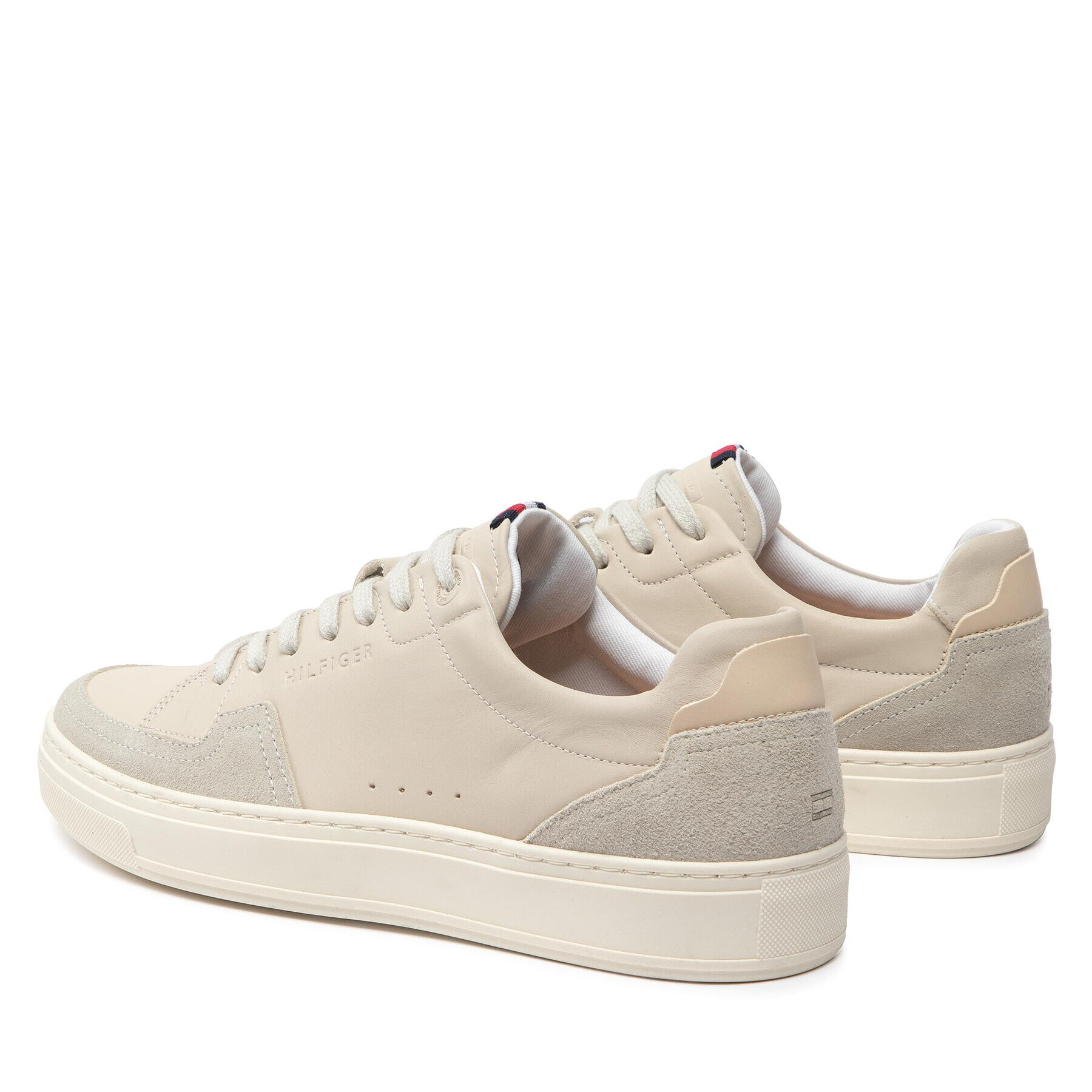 Tommy Hilfiger Superge Premium Cupsole Sustainable Lea FM0FM04138 Bež - Pepit.si