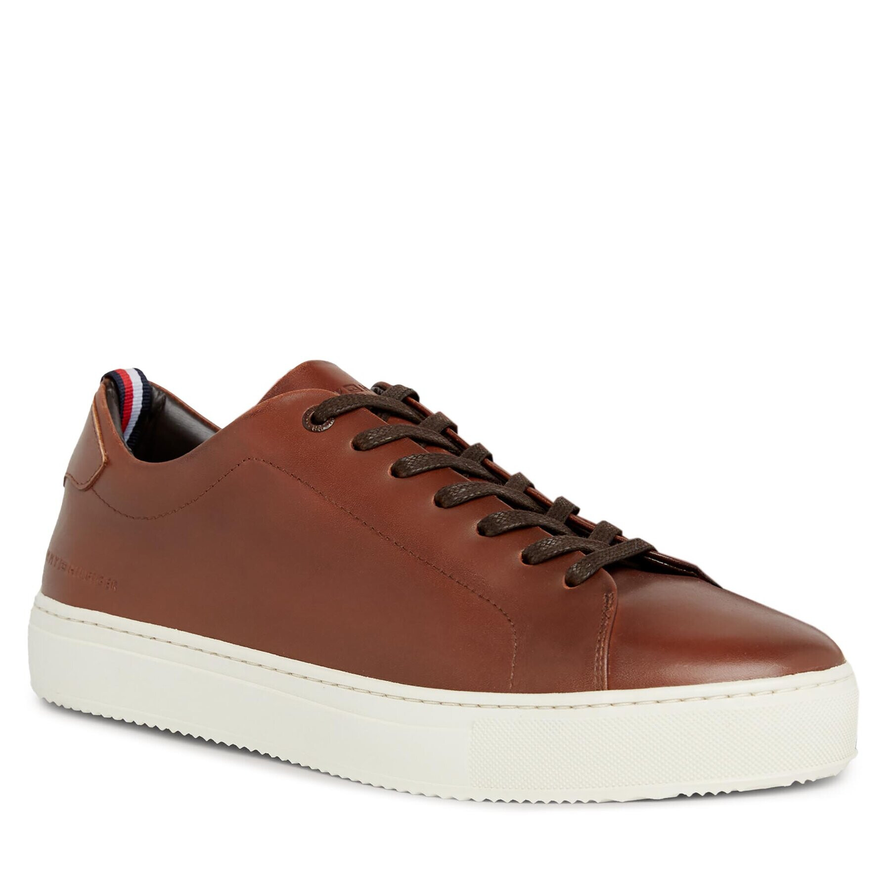 Tommy Hilfiger Superge Premium Heritage Cupsole Cognac FM0FM04832 Rjava - Pepit.si