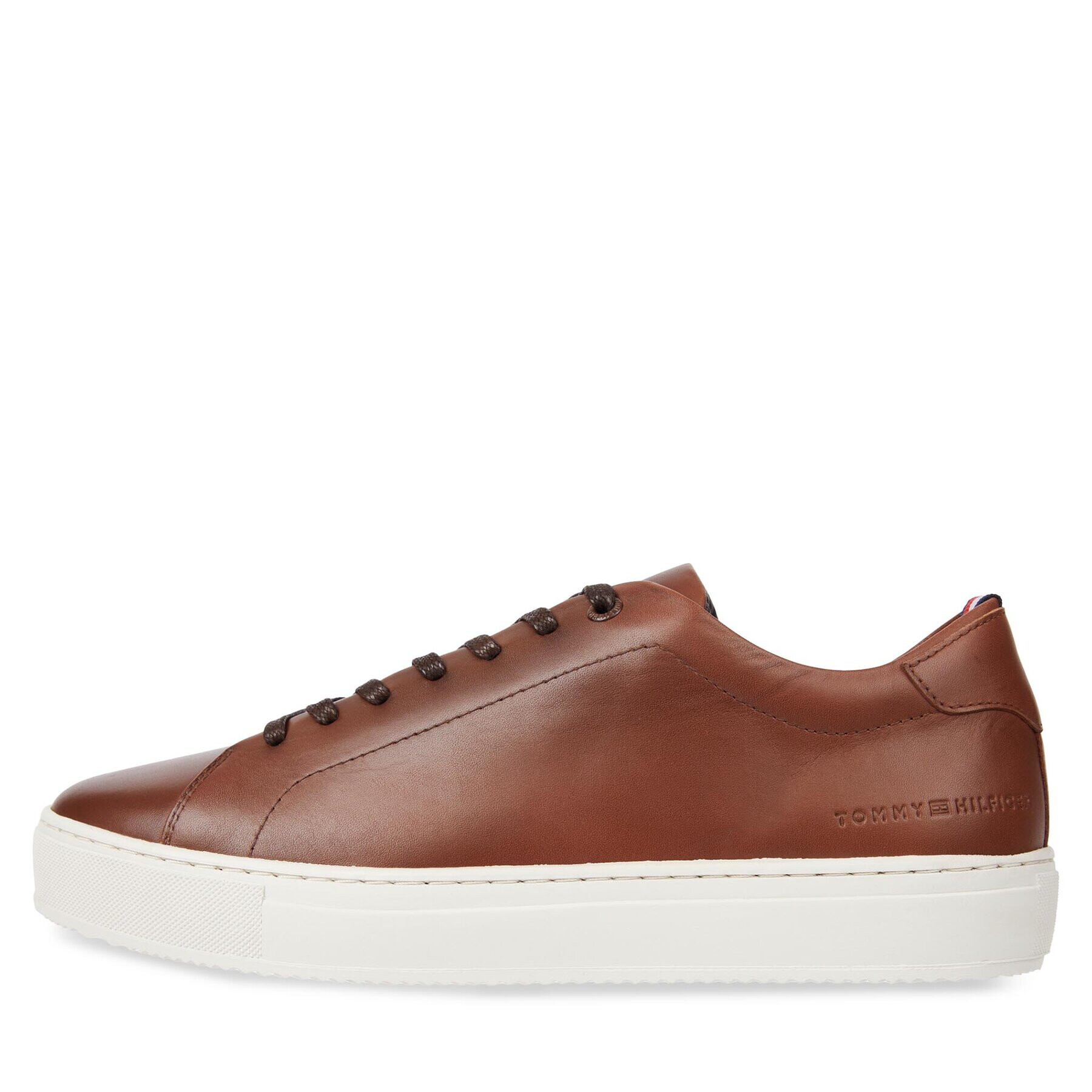 Tommy Hilfiger Superge Premium Heritage Cupsole Cognac FM0FM04832 Rjava - Pepit.si