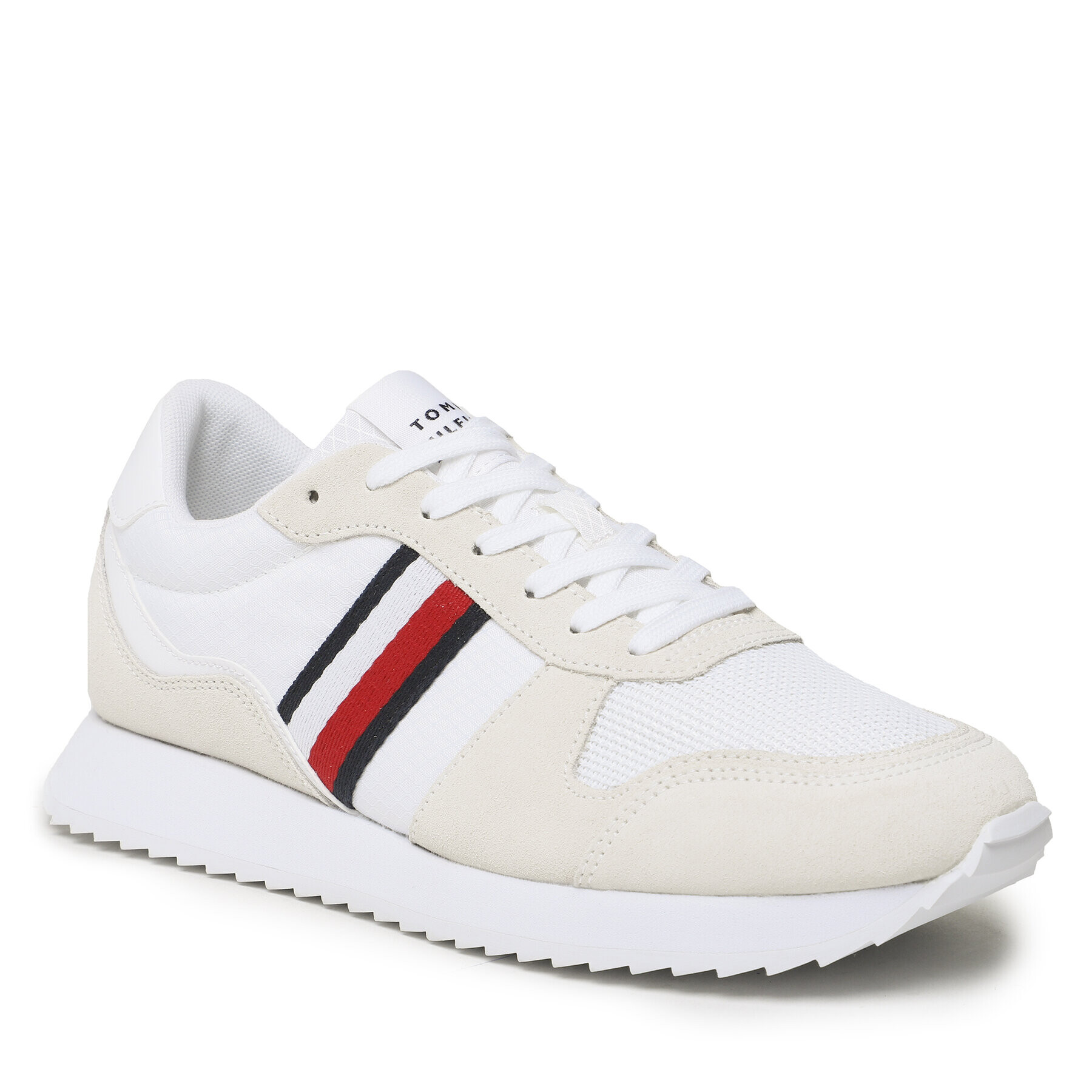 Tommy Hilfiger Superge Runner Evo Mix FM0FM04699 Bež - Pepit.si