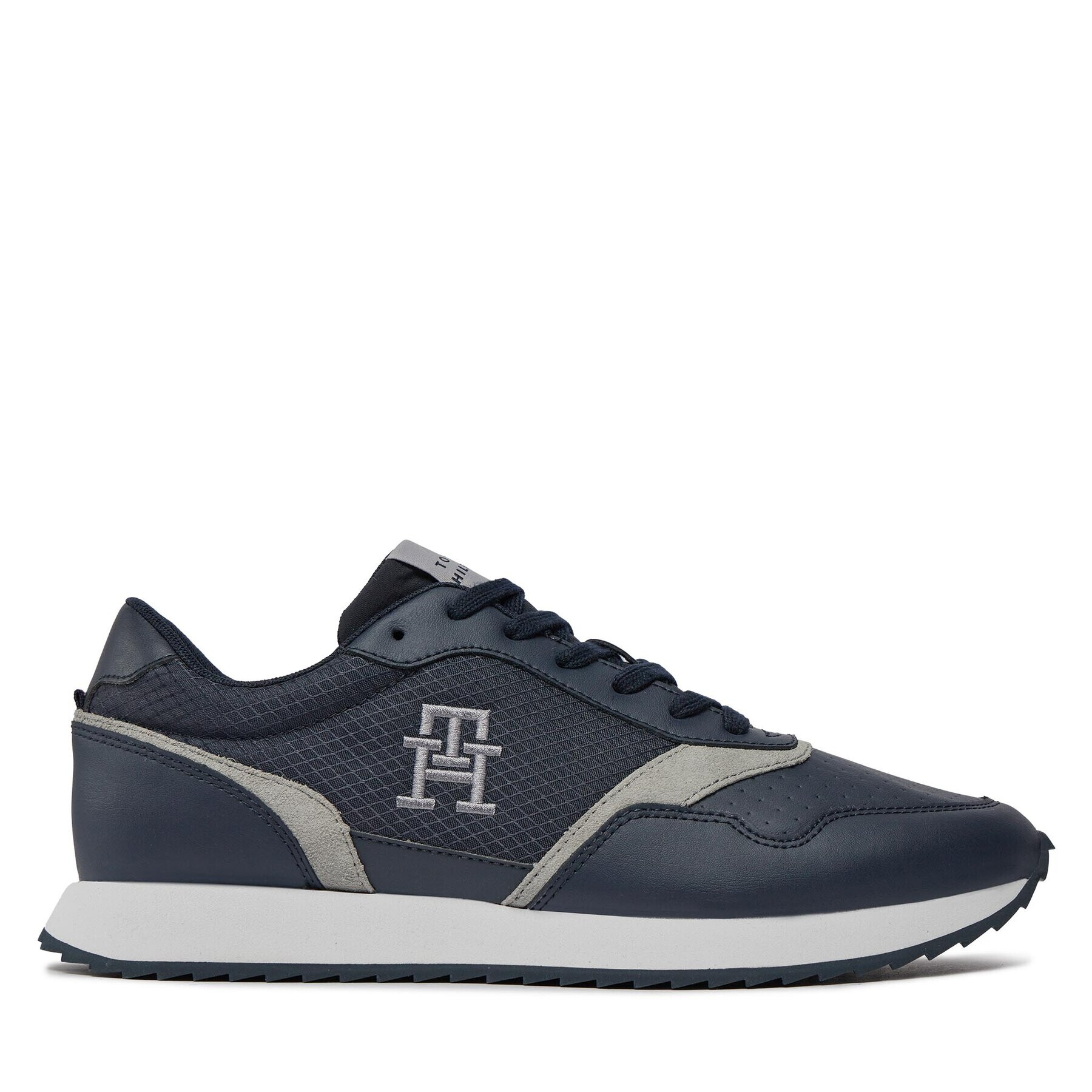 Tommy Hilfiger Superge Runner Evo Mix Lth Mix FM0FM04887 Modra - Pepit.si