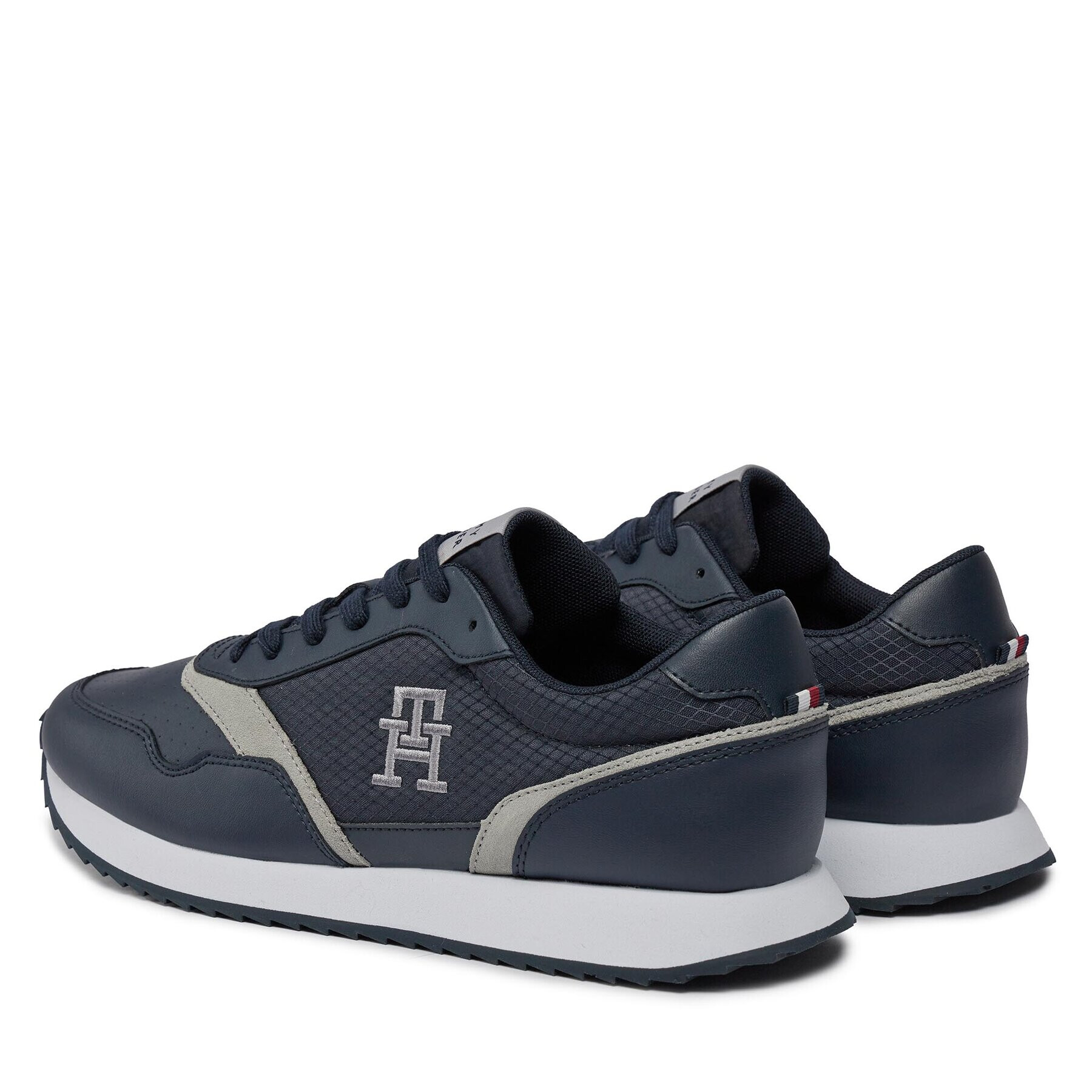 Tommy Hilfiger Superge Runner Evo Mix Lth Mix FM0FM04887 Modra - Pepit.si