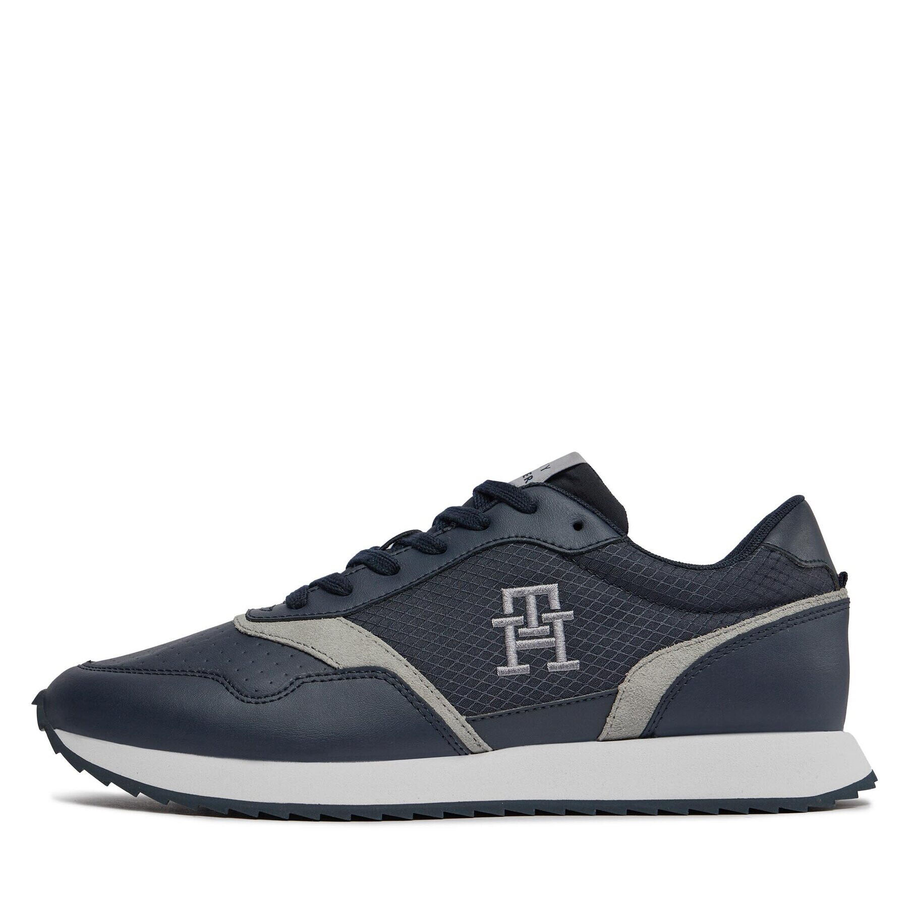 Tommy Hilfiger Superge Runner Evo Mix Lth Mix FM0FM04887 Modra - Pepit.si