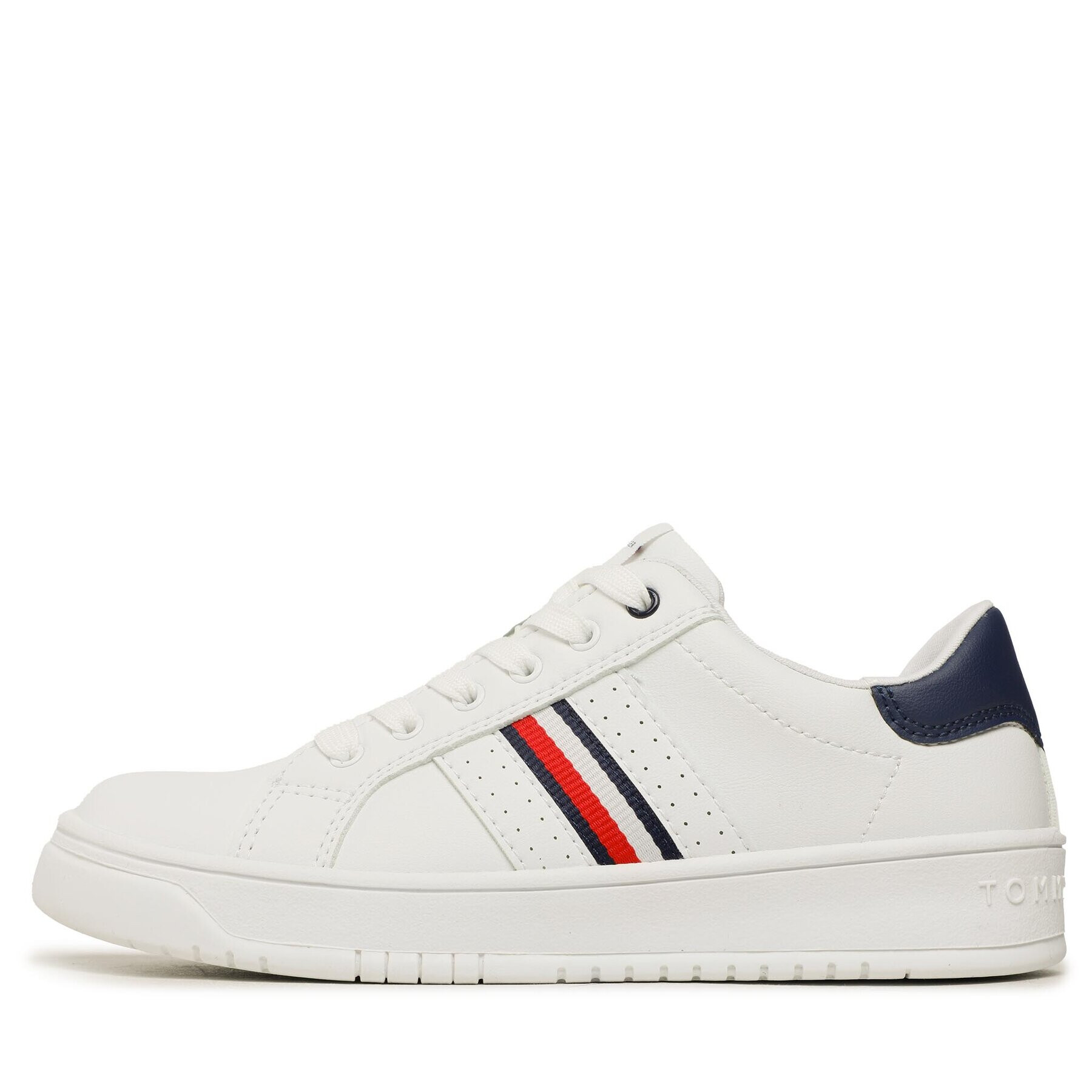 Tommy Hilfiger Superge Stripes Low Cut Lace-Up Sneaker T3X9-32849-1355 S Bela - Pepit.si