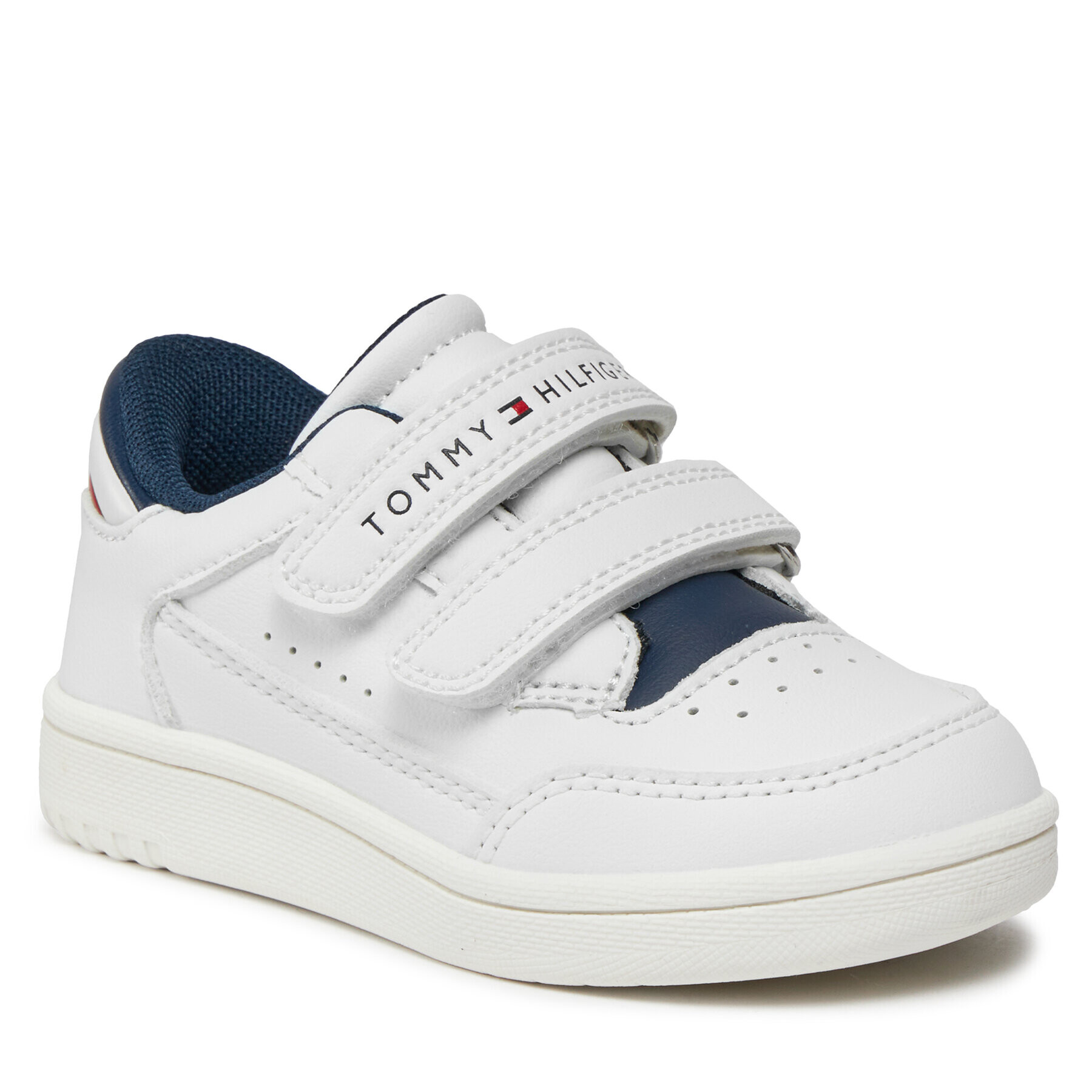 Tommy Hilfiger Superge Stripes Low Cut Velcro Sneaker T1X9-33339-1355 M Bela - Pepit.si