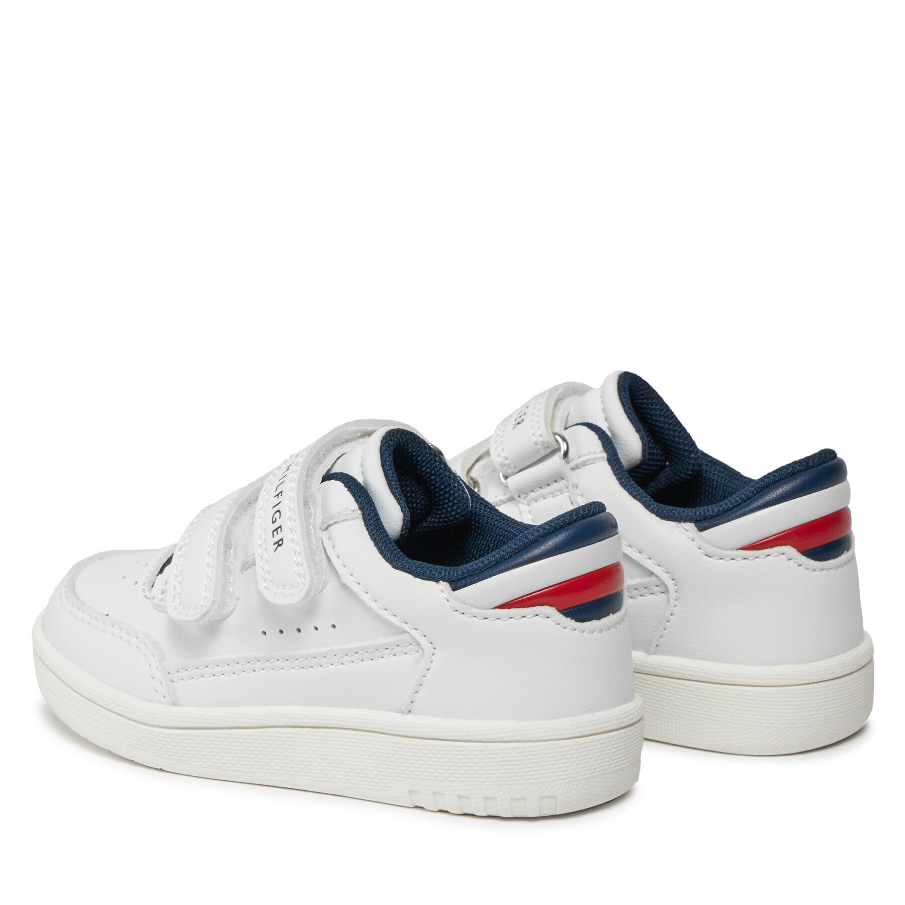 Tommy Hilfiger Superge Stripes Low Cut Velcro Sneaker T1X9-33339-1355 M Bela - Pepit.si