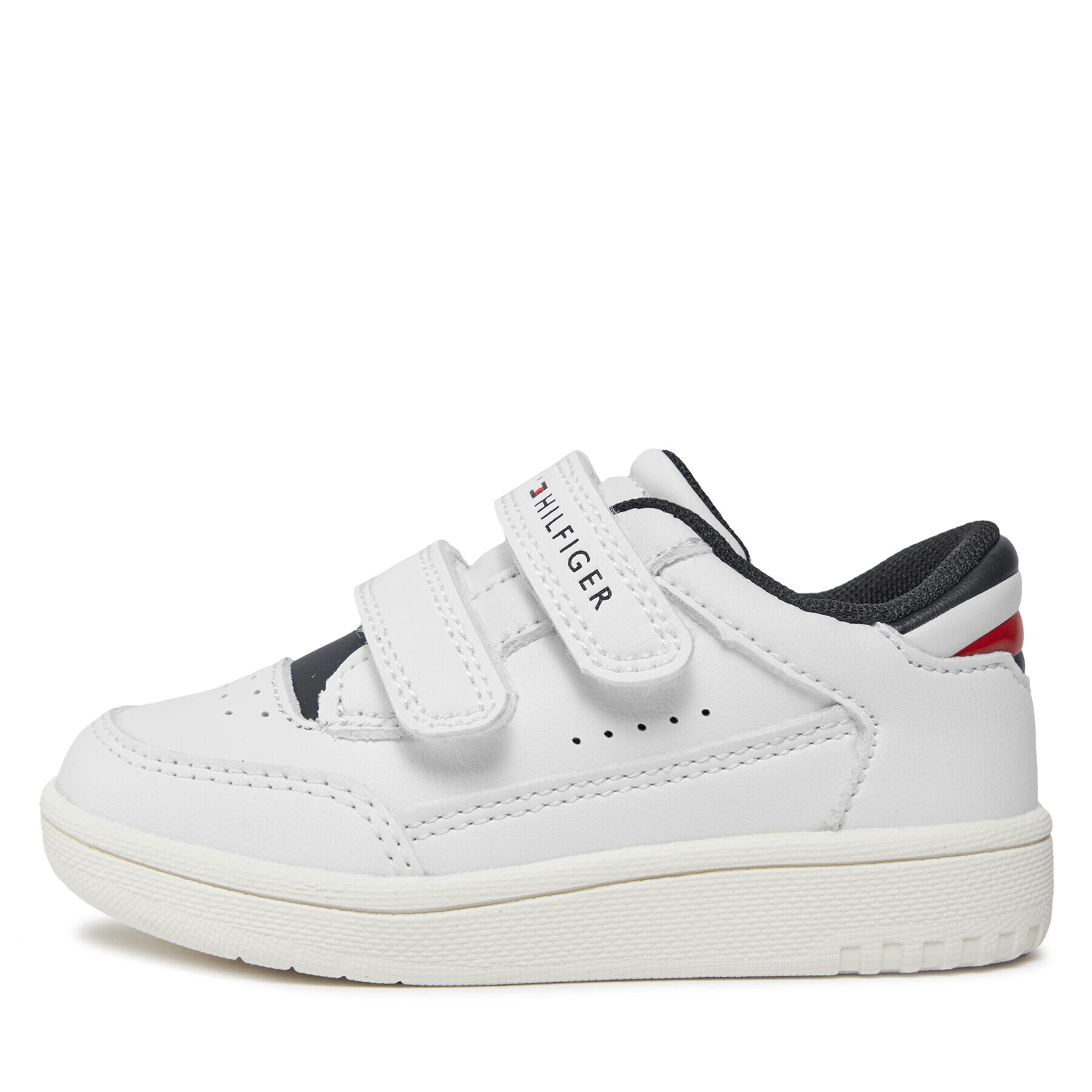 Tommy Hilfiger Superge Stripes Low Cut Velcro Sneaker T1X9-33339-1355 M Bela - Pepit.si