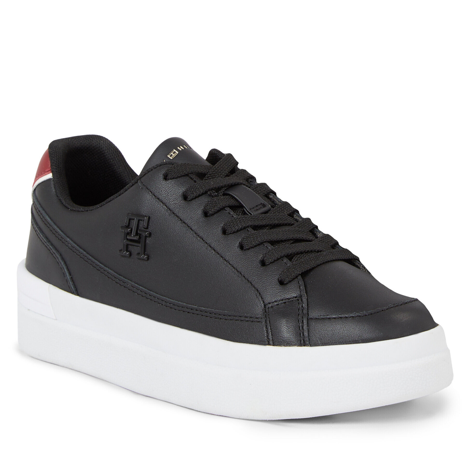 Tommy Hilfiger Superge Th Elevated Court Sneaker FW0FW07568 Črna - Pepit.si