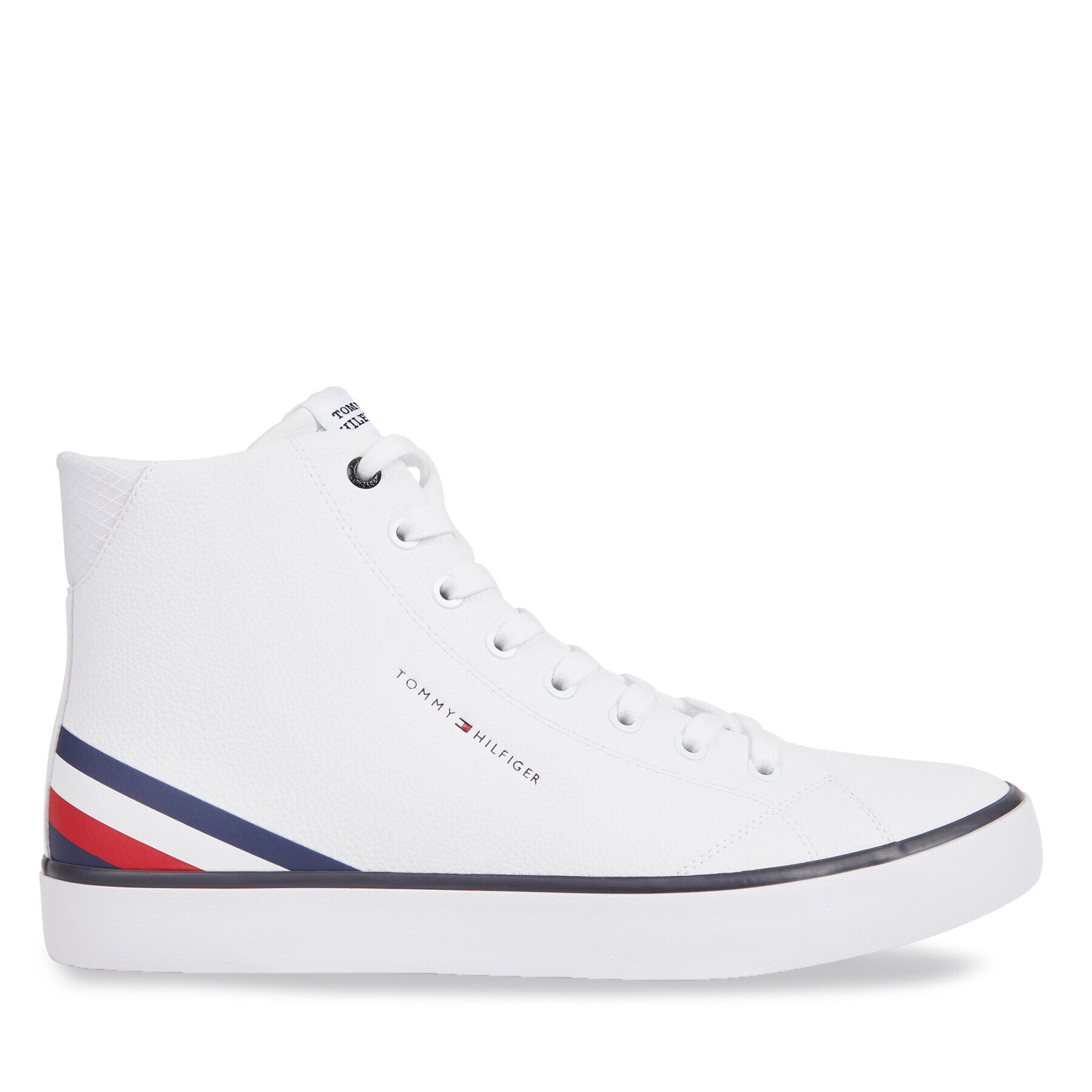 Tommy Hilfiger Superge Th Hi Vulc Core Lth FM0FM04816 Bela - Pepit.si