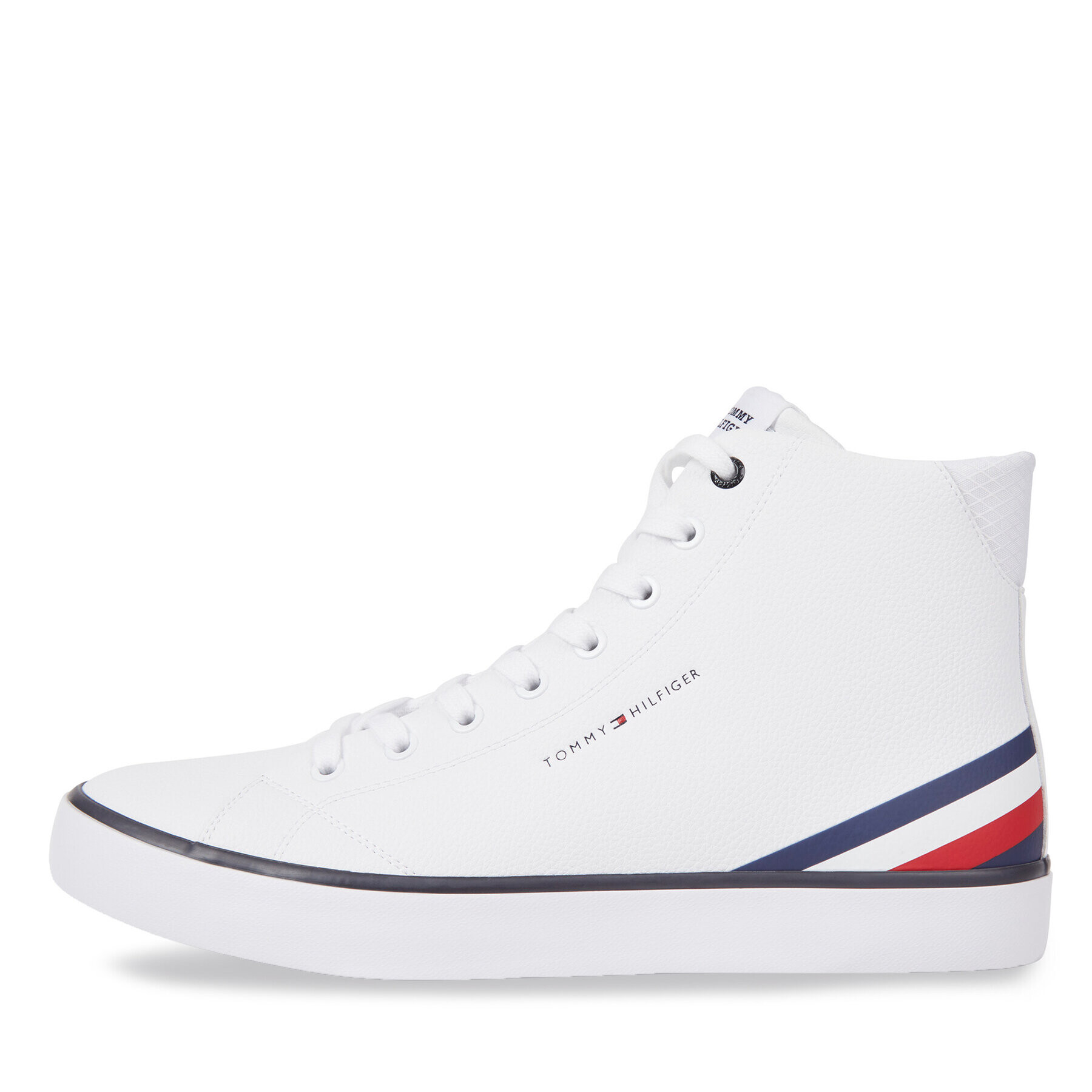 Tommy Hilfiger Superge Th Hi Vulc Core Lth FM0FM04816 Bela - Pepit.si