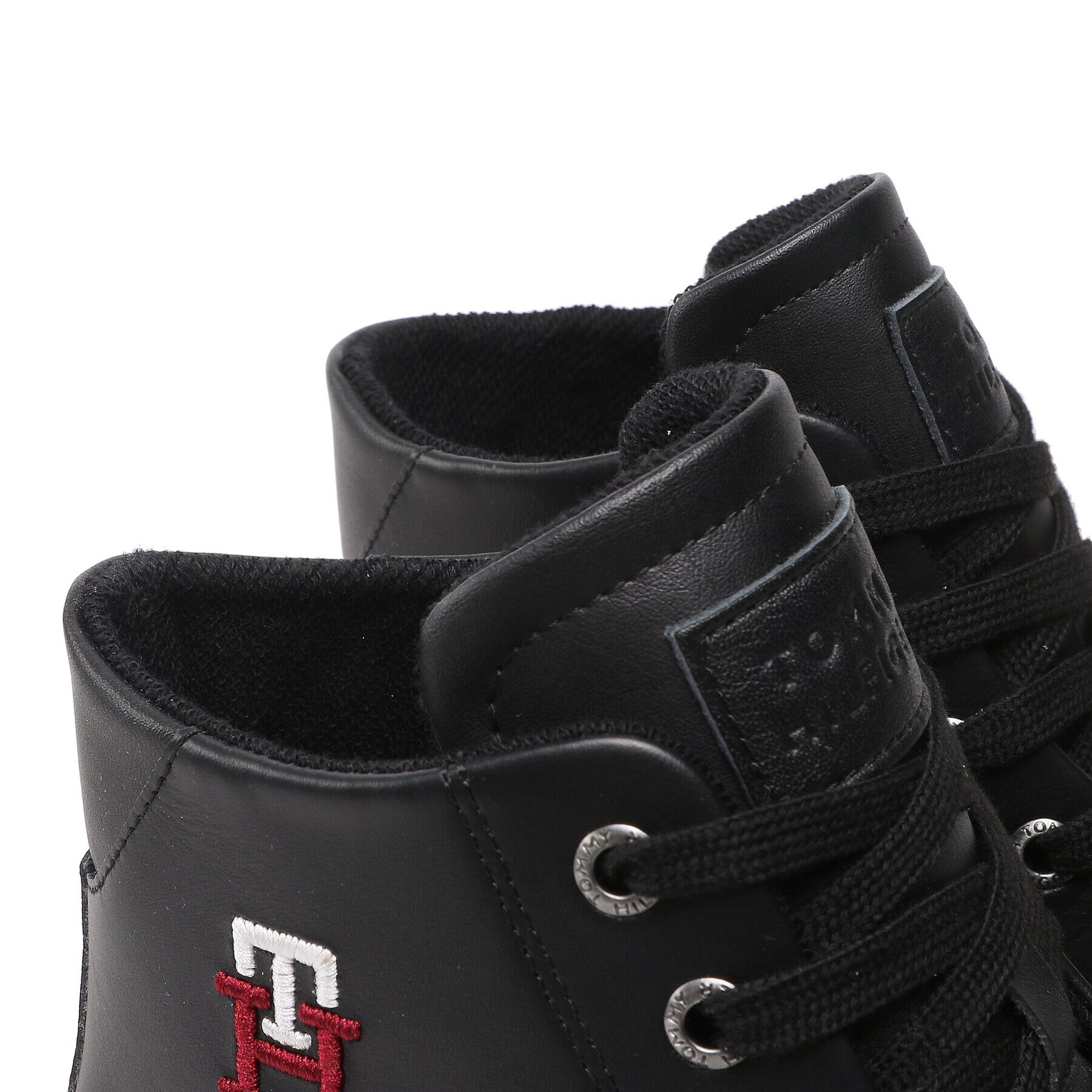 Tommy Hilfiger Superge Th Hi Vulc Street Leather FM0FM04739 Črna - Pepit.si