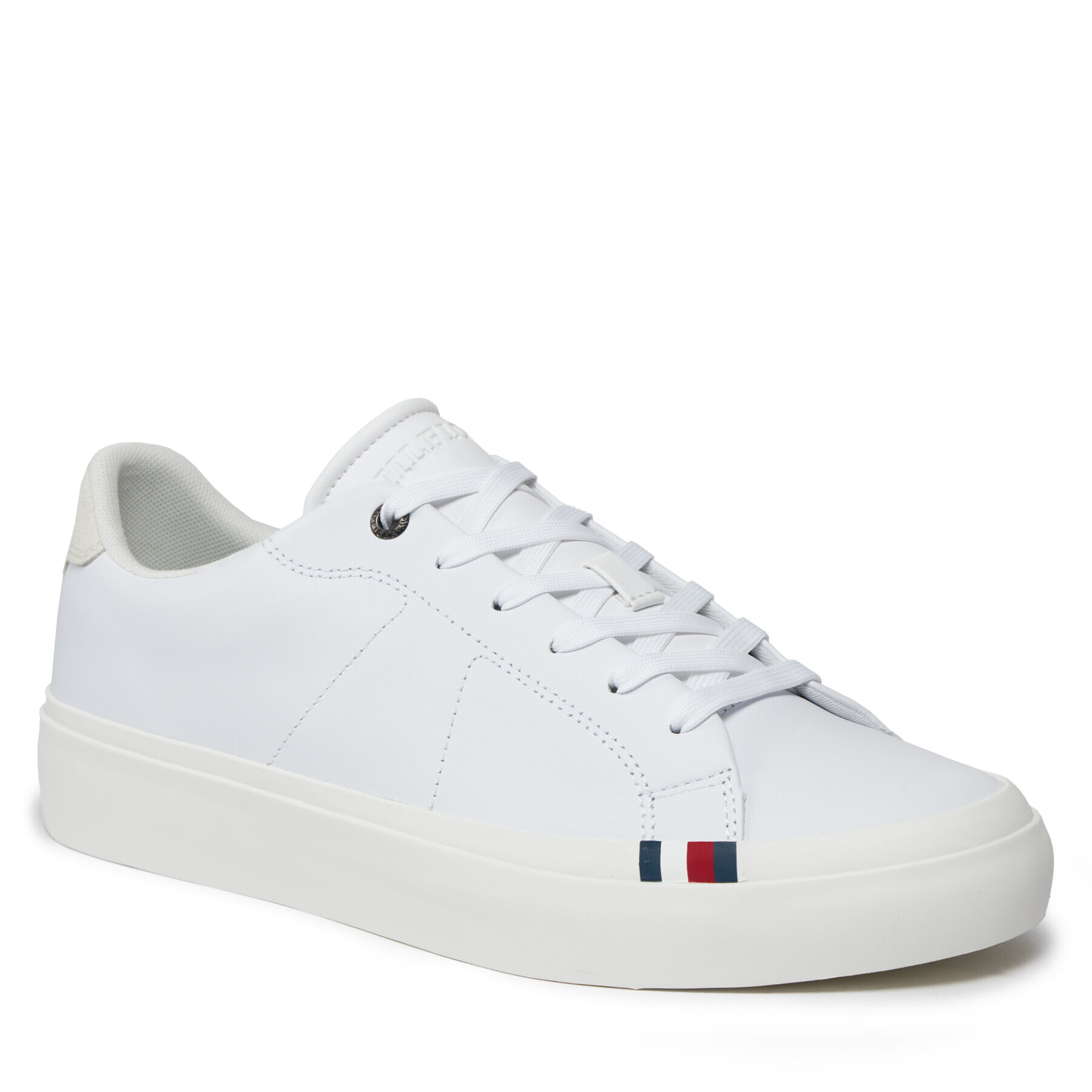 Tommy Hilfiger Superge Thick Vulc Low Premium Lth FM0FM04881 Bela - Pepit.si