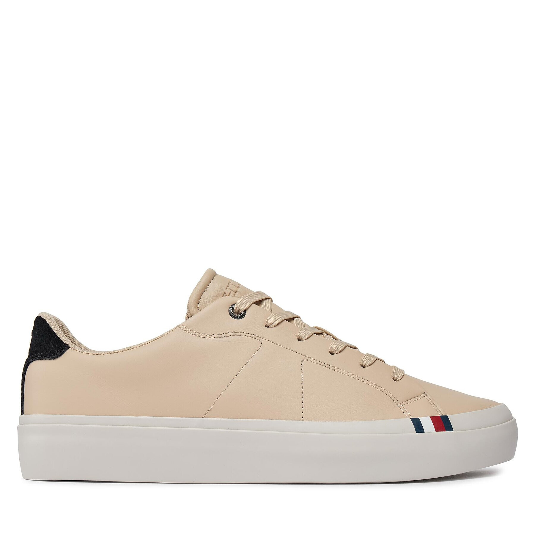 Tommy Hilfiger Superge Thick Vulc Low Premium Lth FM0FM04881 Bela - Pepit.si