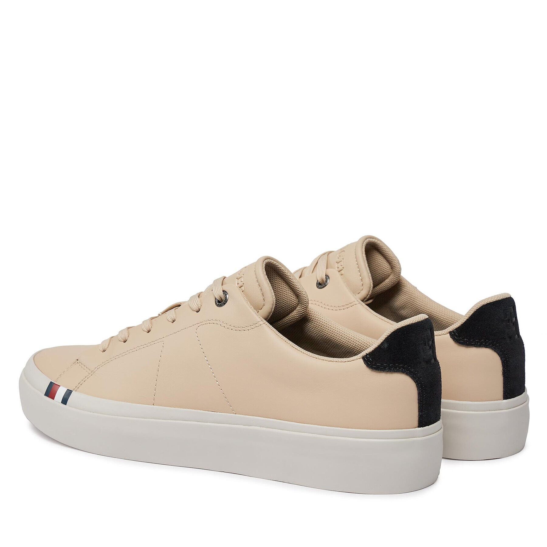 Tommy Hilfiger Superge Thick Vulc Low Premium Lth FM0FM04881 Bela - Pepit.si