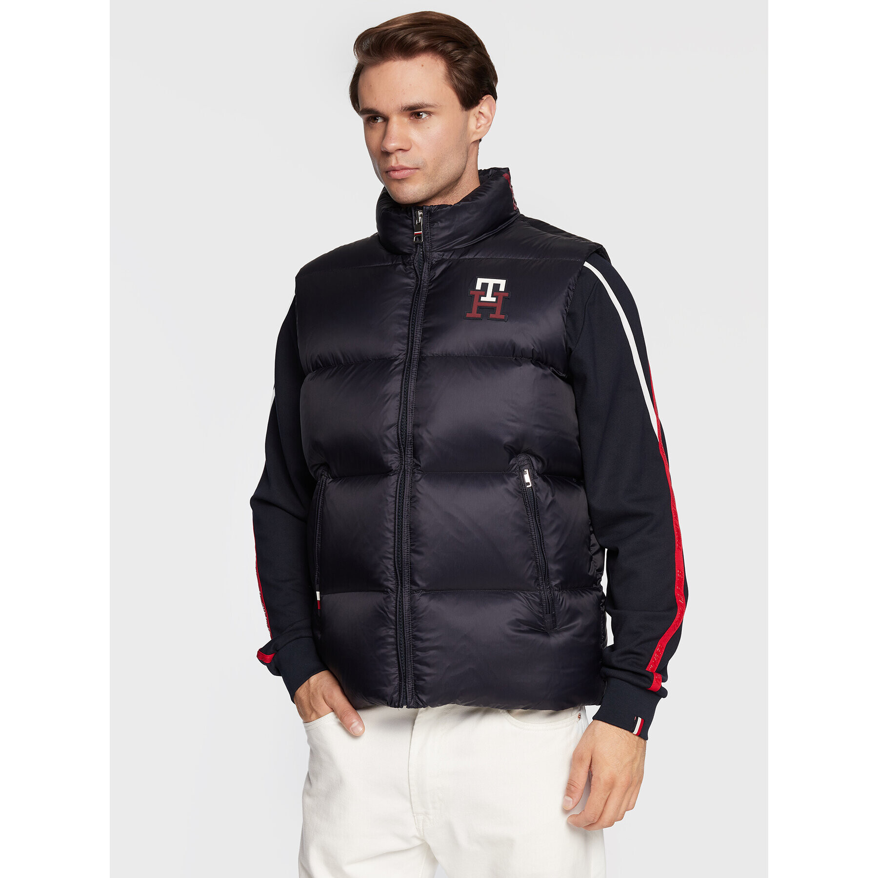 Tommy Hilfiger Telovnik Zero Gravity MW0MW28732 Mornarsko modra Regular Fit - Pepit.si