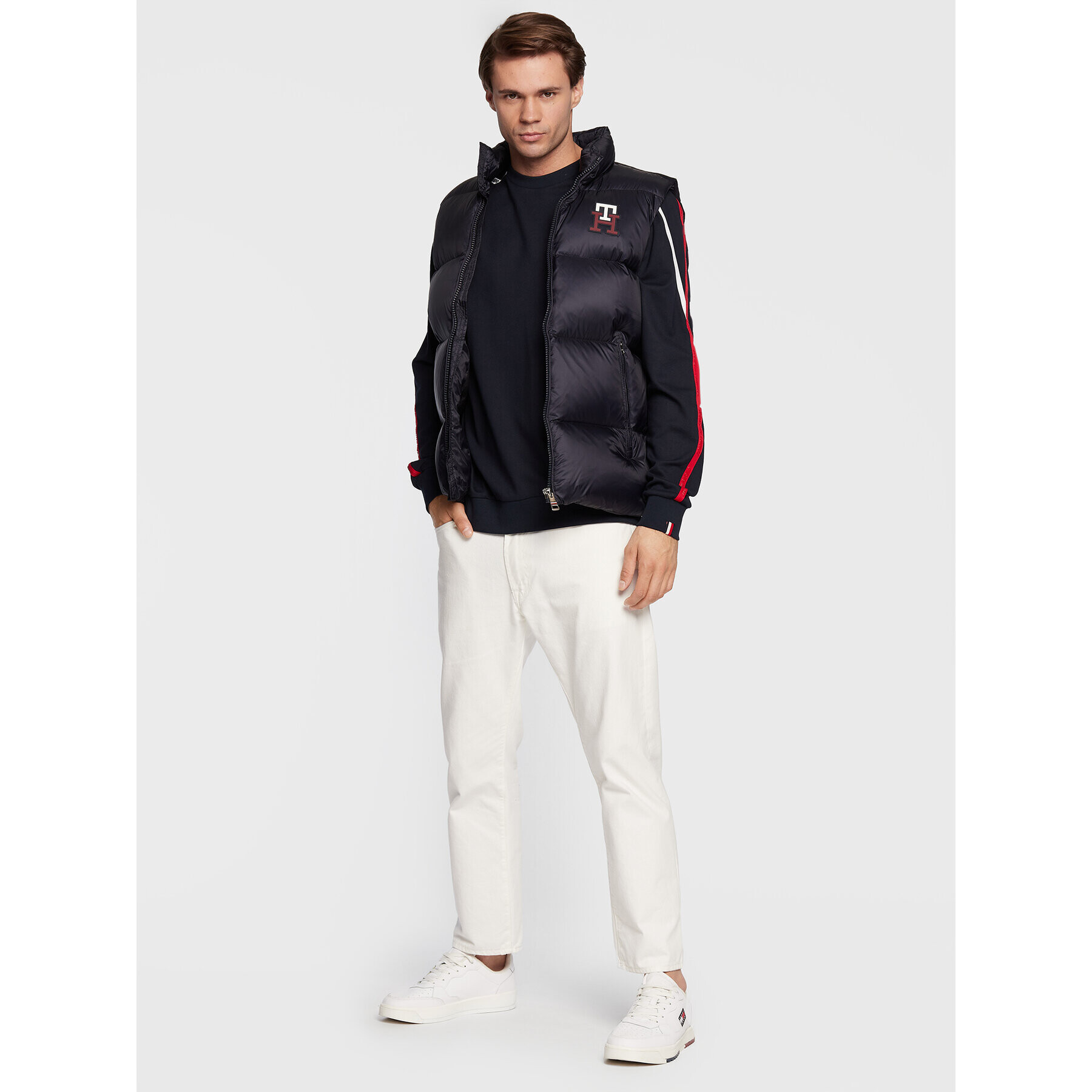 Tommy Hilfiger Telovnik Zero Gravity MW0MW28732 Mornarsko modra Regular Fit - Pepit.si