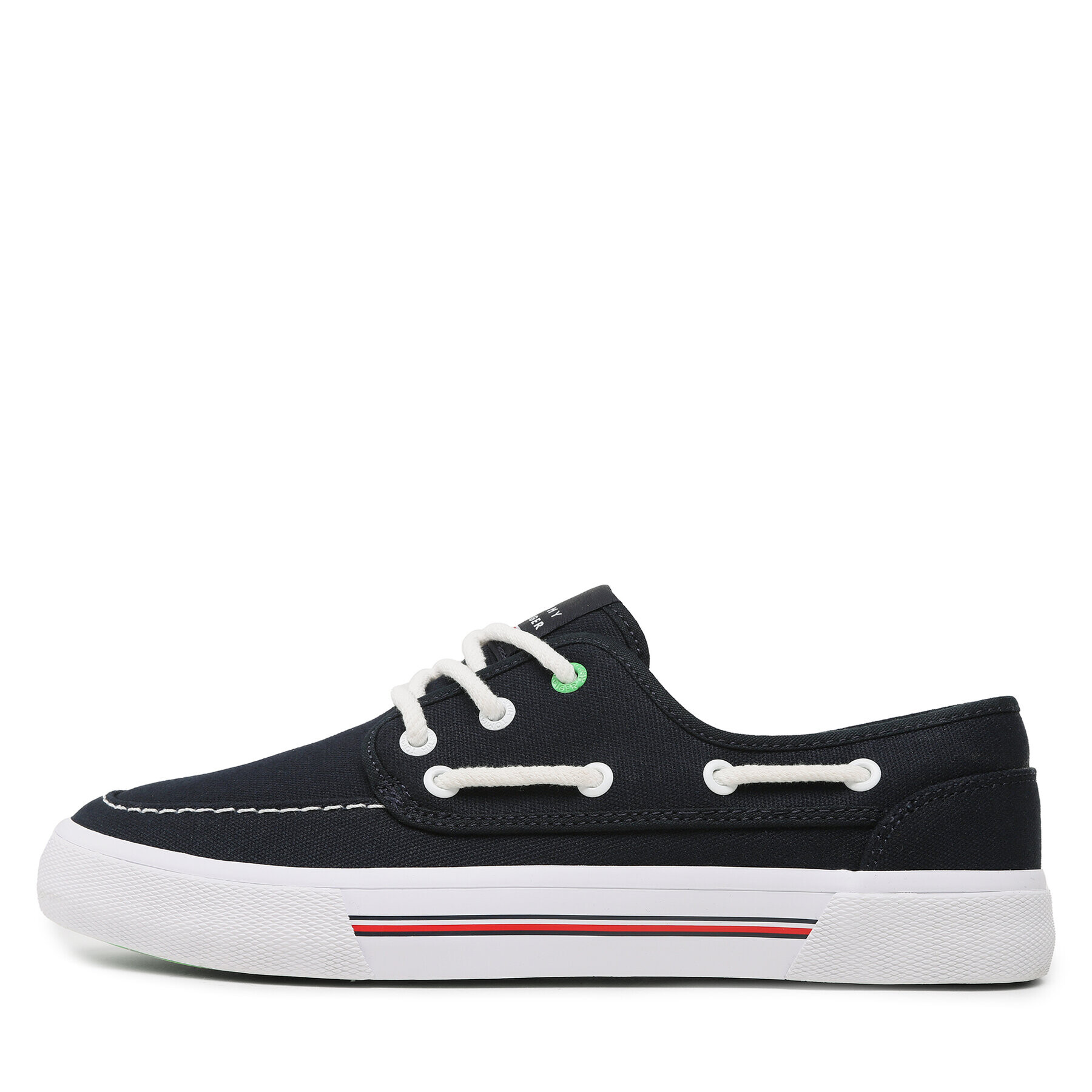 Tommy Hilfiger Tenis superge Core Boat Shoe Canvas FM0FM04510 Mornarsko modra - Pepit.si