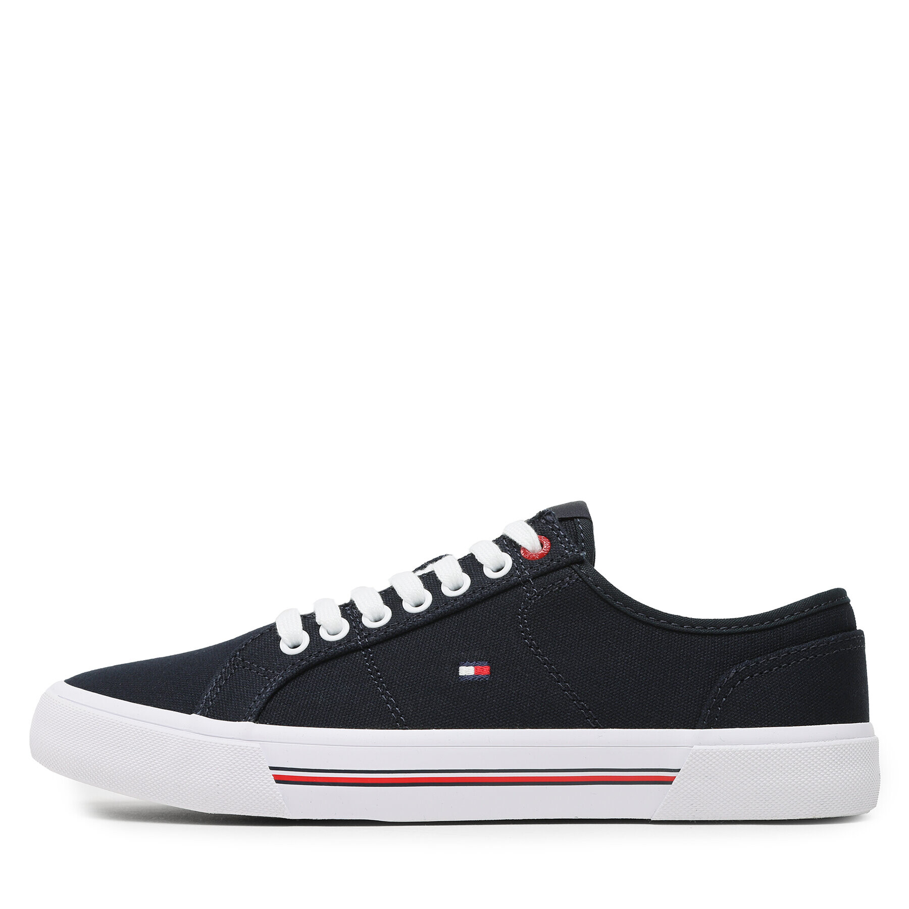 Tommy Hilfiger Tenis superge Core Corporate Vulc Canvas FM0FM04560 Mornarsko modra - Pepit.si