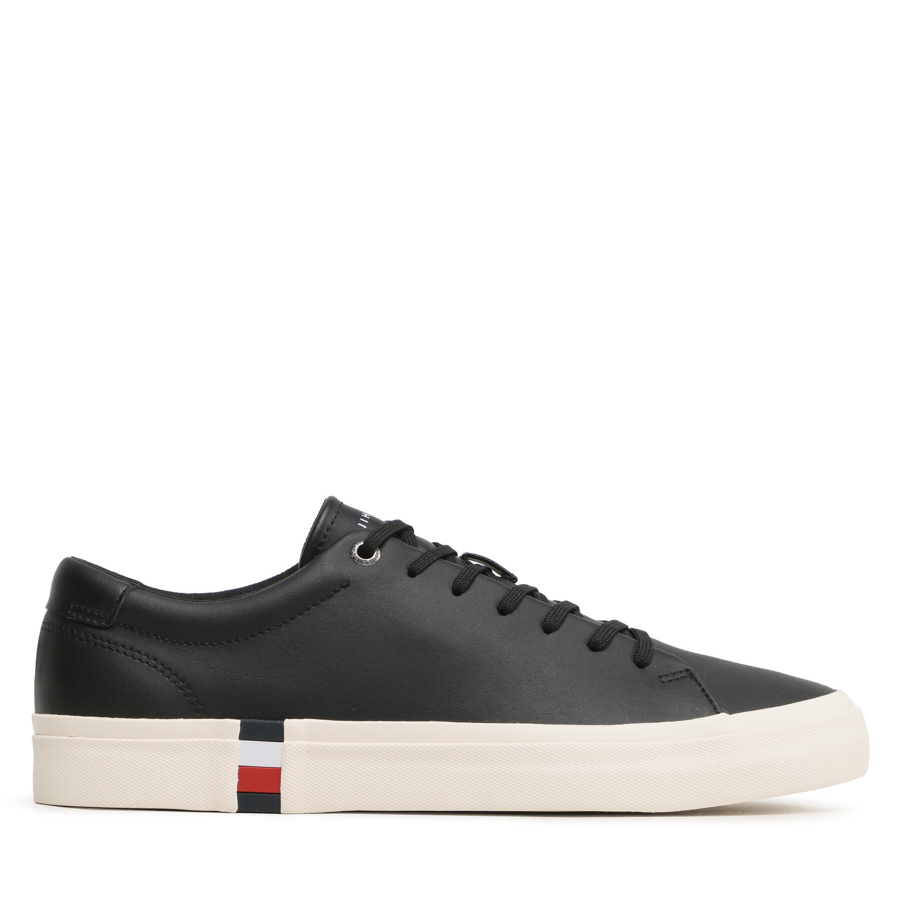 Tommy Hilfiger Tenis superge Corporate Leather Detal Vulc FM0FM04589 Črna - Pepit.si