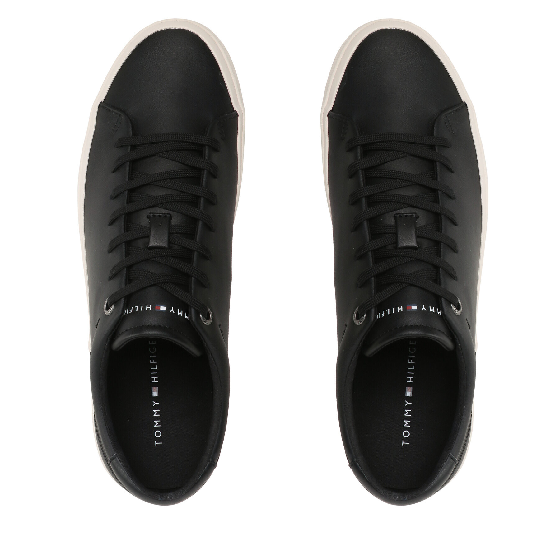 Tommy Hilfiger Tenis superge Corporate Leather Detal Vulc FM0FM04589 Črna - Pepit.si