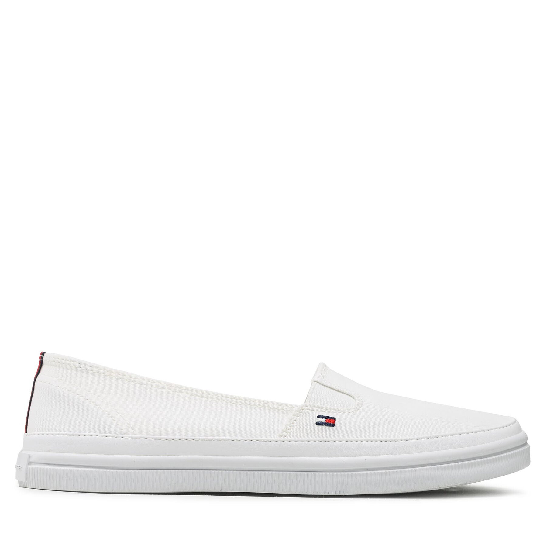 Tommy Hilfiger Tenis superge Essential Kesha Slip-On FW0FW07121 Bela - Pepit.si